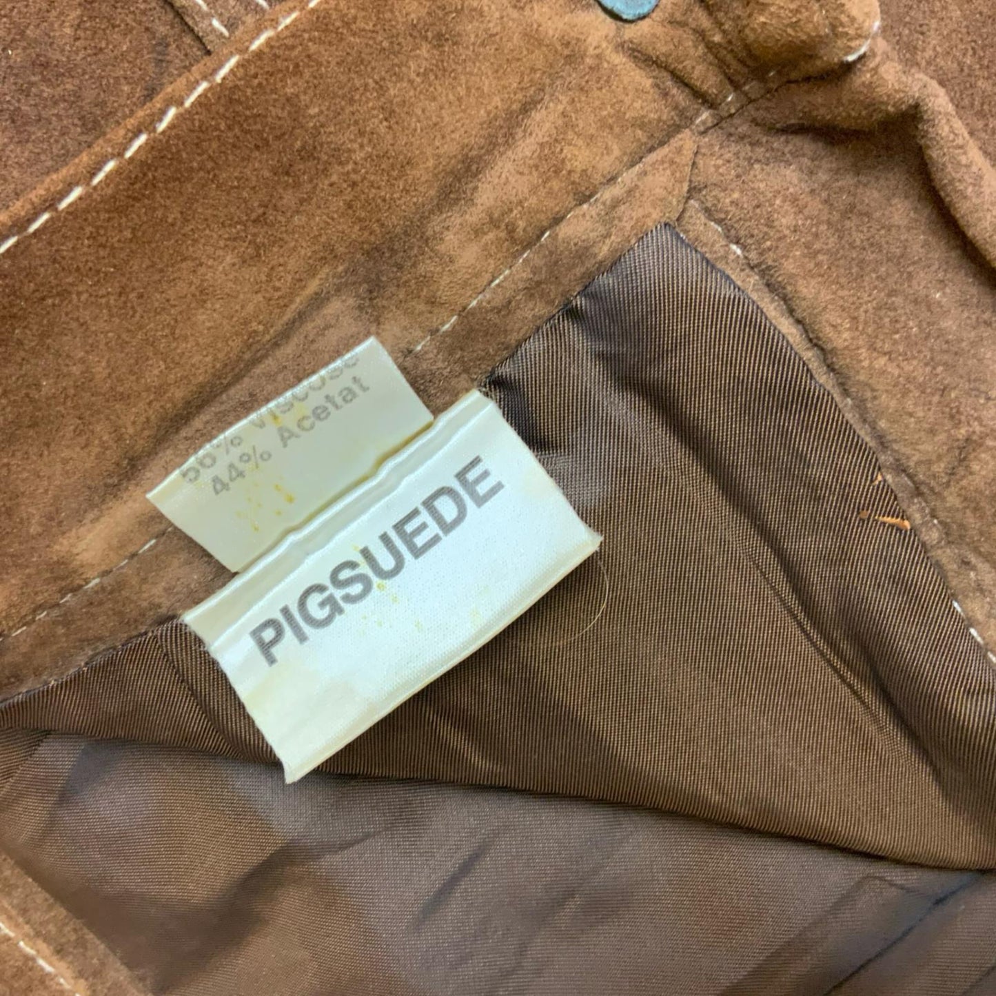 VTG 90s 'JOOP!' BROWN GENUINE SUEDE HIGH-WAISTED WESTERN SHORTS S 10