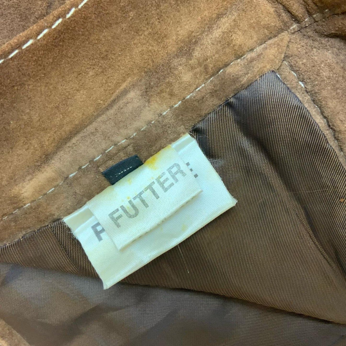VTG 90s 'JOOP!' BROWN GENUINE SUEDE HIGH-WAISTED WESTERN SHORTS S 10