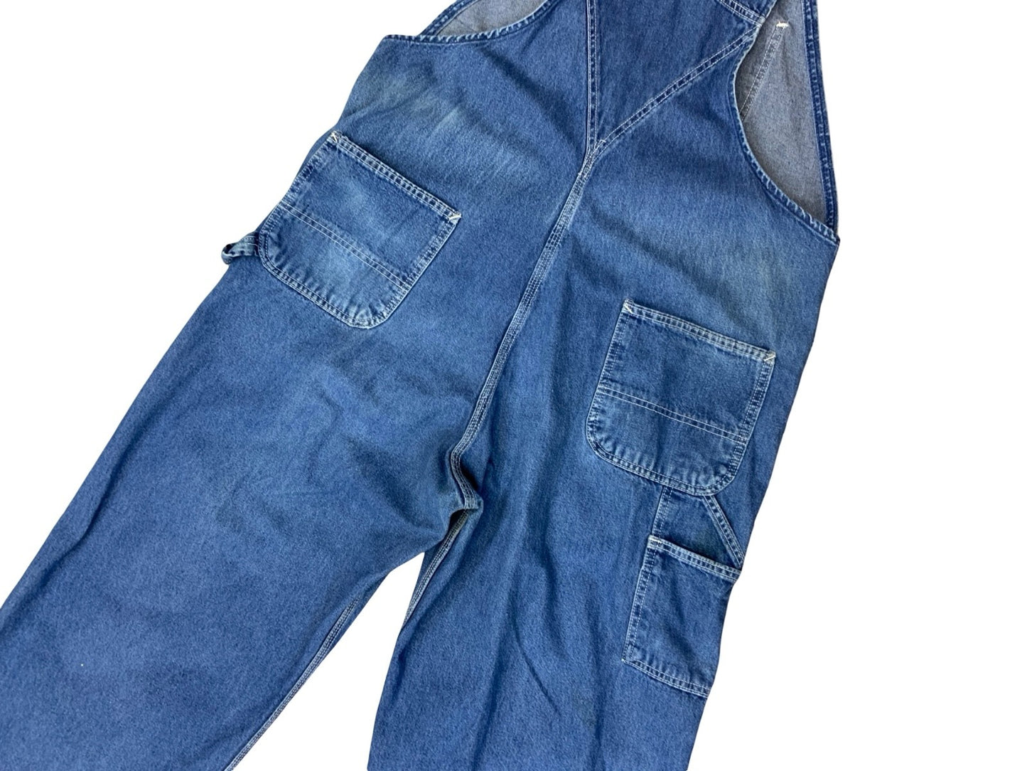 VTG CARHARTT DENIM DUNGAREES CARPENTER USA WORKWEAR ROCKABILLY HILLBILLY 38W 30L