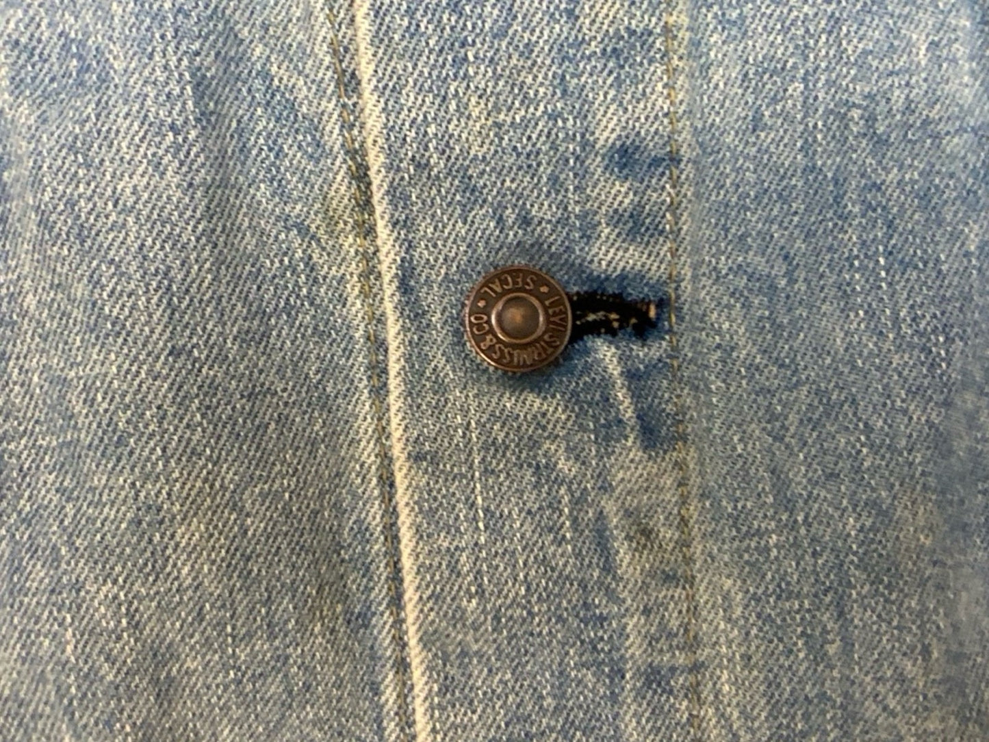 VTG 1993 JAPANESE LEVIS BIG E TYPE 3 TRUCKER DENIM JACKET DARK BLUE M