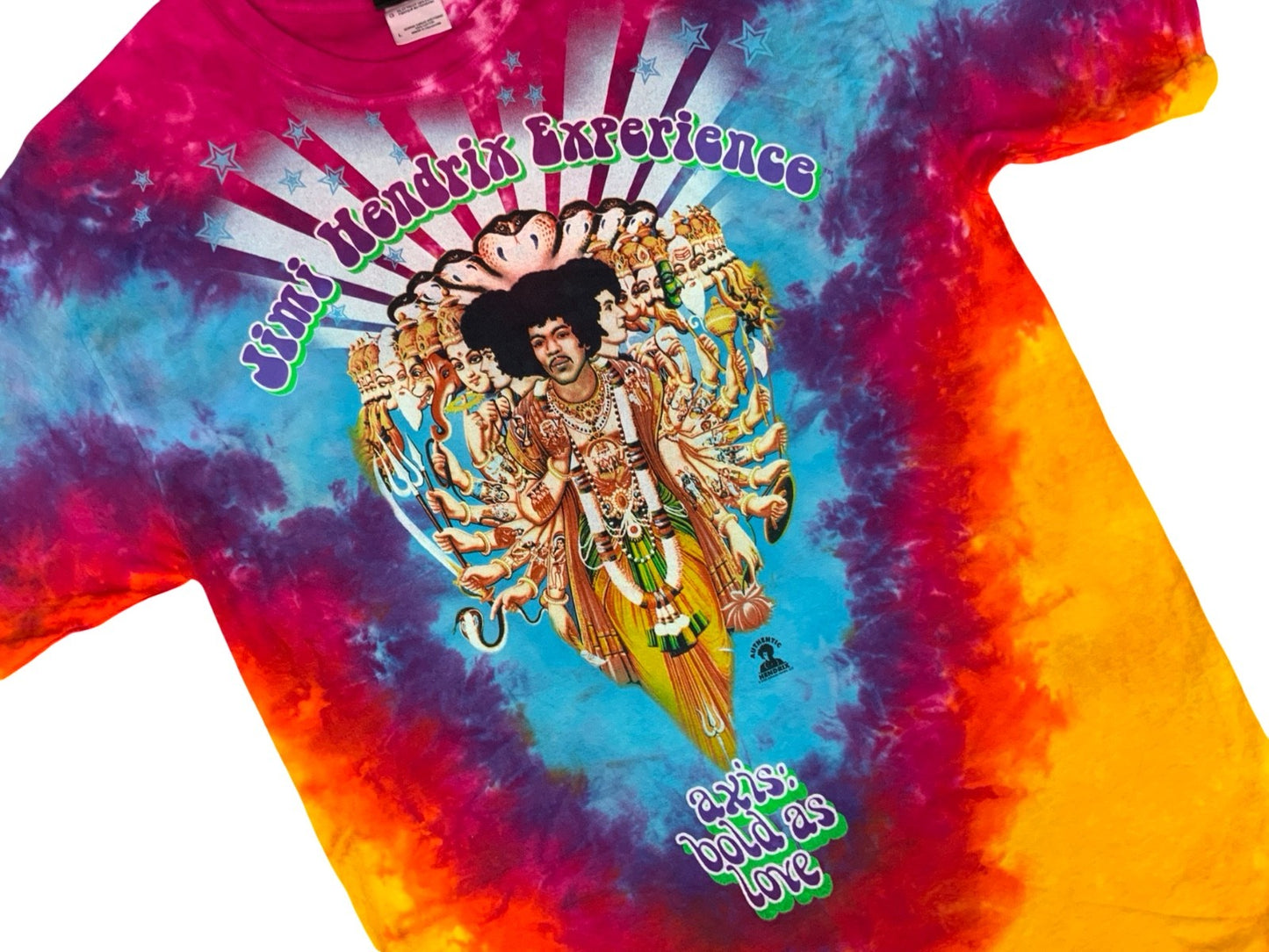2006 GENUINE LIQUID BLUE JIMI HENDRIX EXPERIENCE TIE DYE T SHIRT AXIS BOLD LARGE