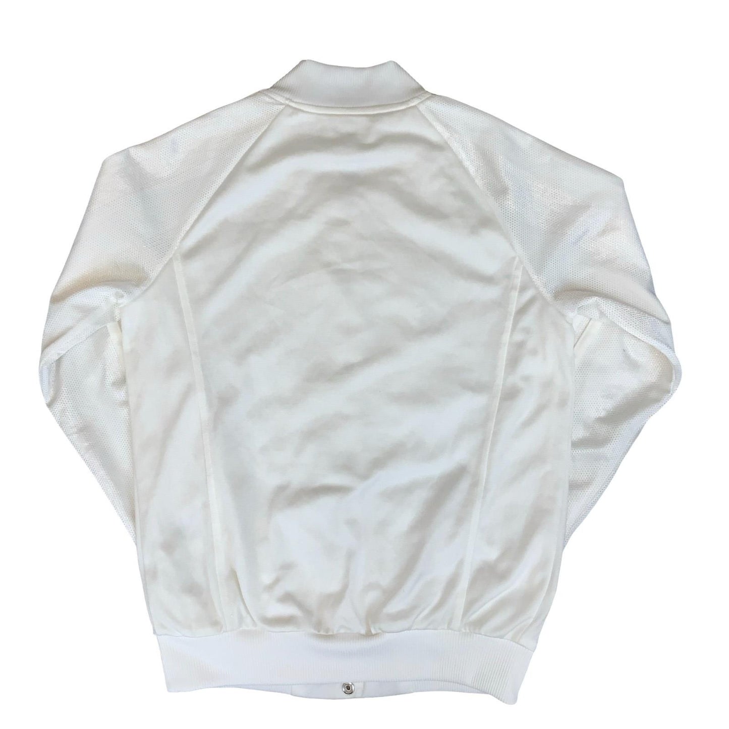 VTG 'ADIDAS' WHITE '1949' EMBOSSED SNAP BUTTON WOMENS BOMBER TRACK JACKET M 12