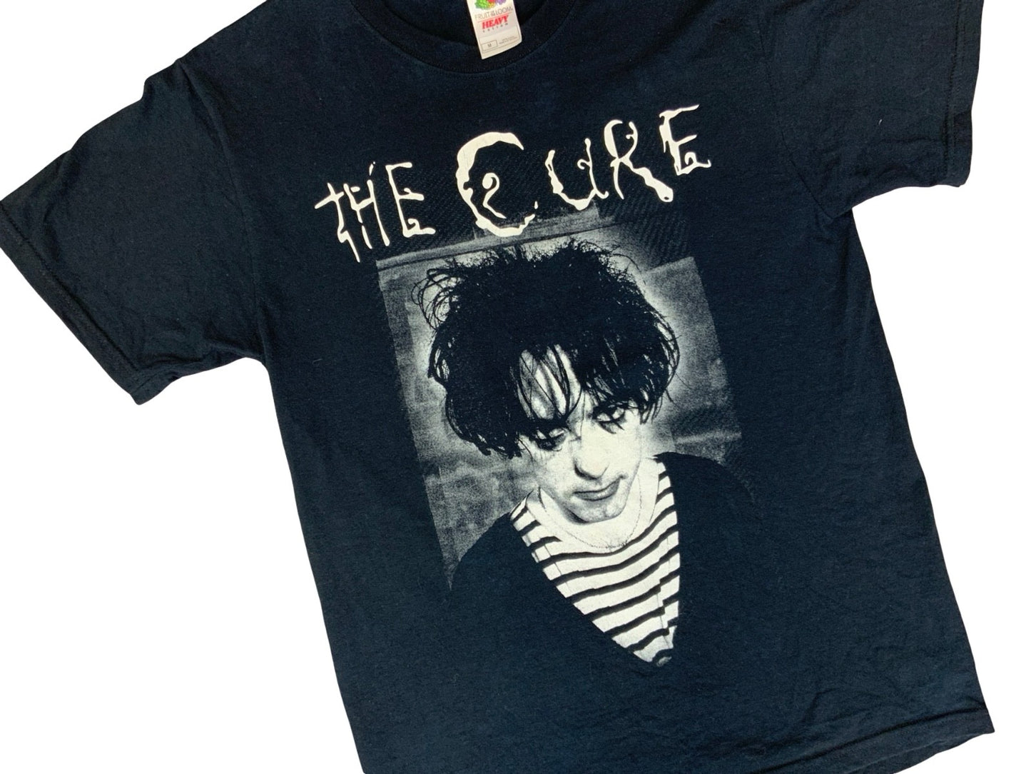 VTG LATE 90s THE CURE ROBERT SMITH FRUIT OF THE LOOM HEAVY T SHIRT RARE SMALL