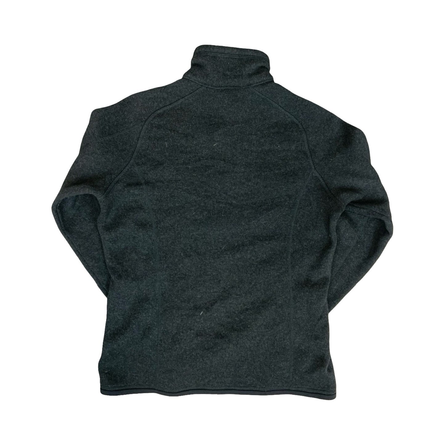 VTG 90s 00s PATAGONIA BLACK 1/4 ZIP HIKING THERMAL WINTER FLEECE PULLOVER SMALL