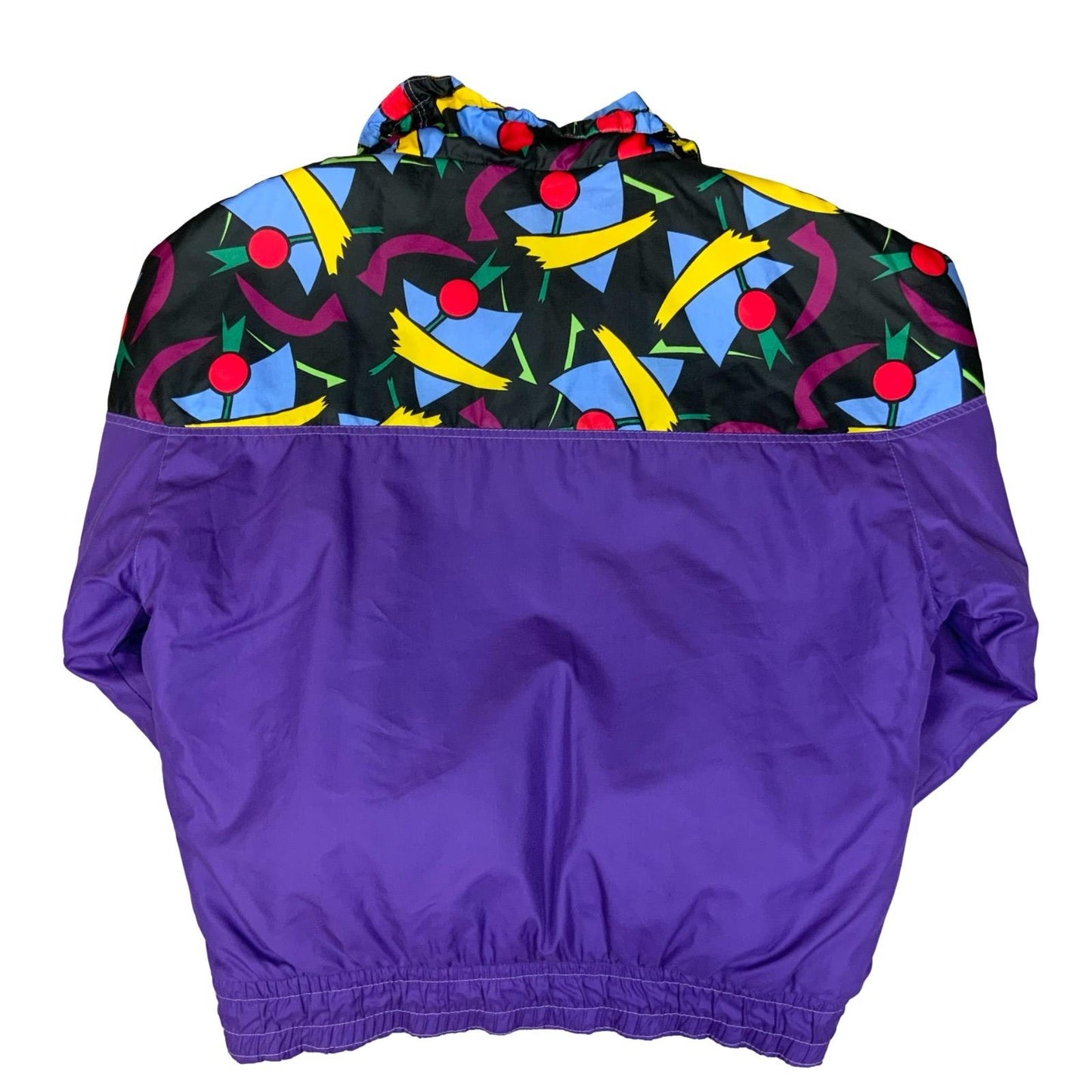 VTG 90s 'PUMA' FASHION PURPLE GEOMETRIC PULLOVER PADDED SHELL WINDBREAKER 2XL