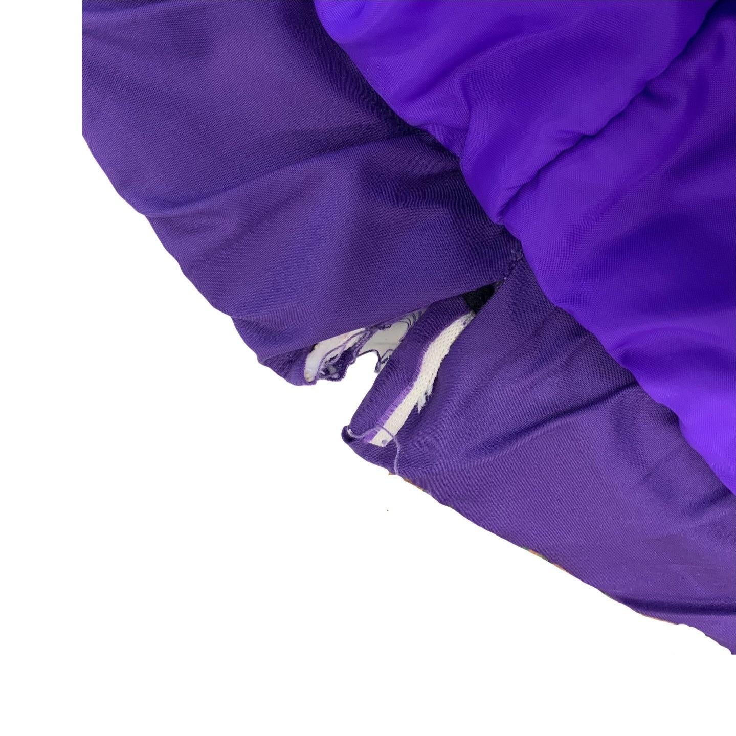 VTG 90s 'PUMA' FASHION PURPLE GEOMETRIC PULLOVER PADDED SHELL WINDBREAKER 2XL