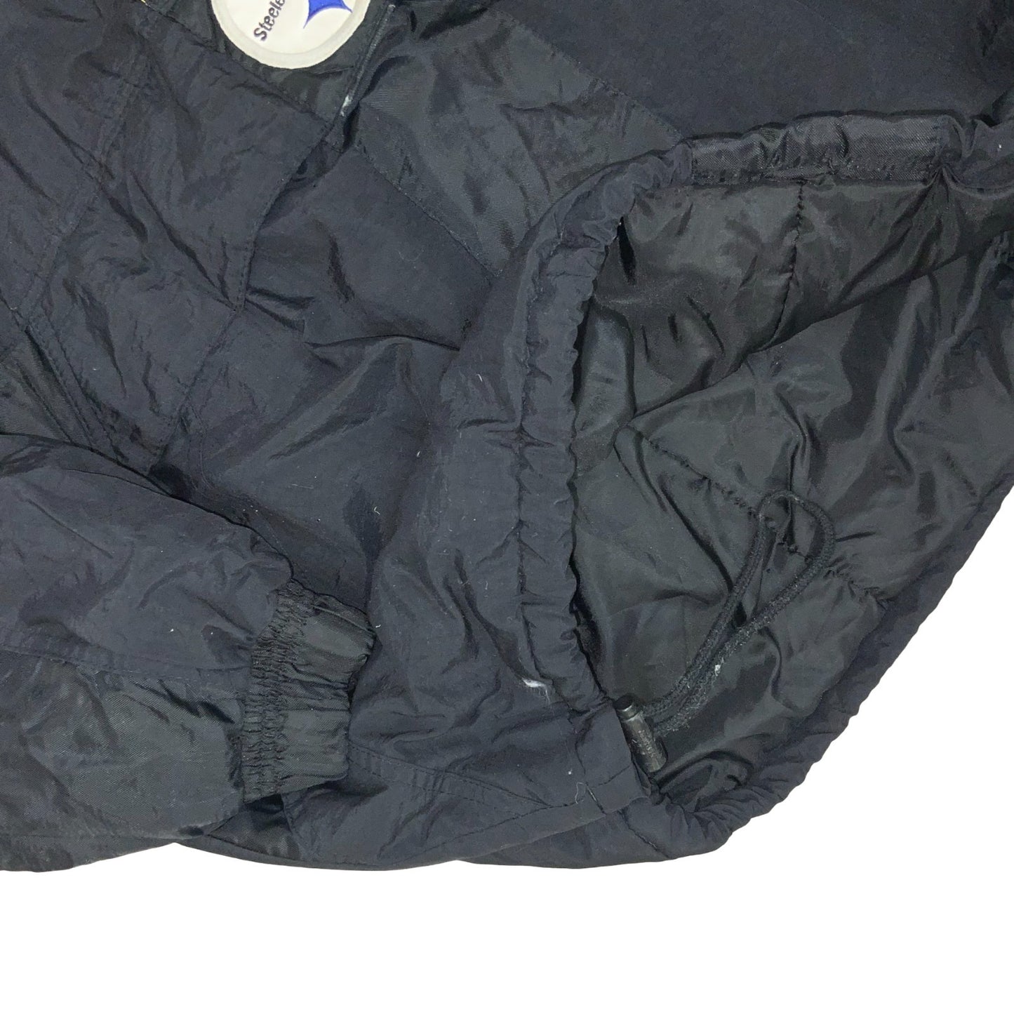 VTG 'NFL PRO-LINE STARTER' STEELERS FOOTBALL BLACK PULLOVER OUTDOOR COAT 4XL