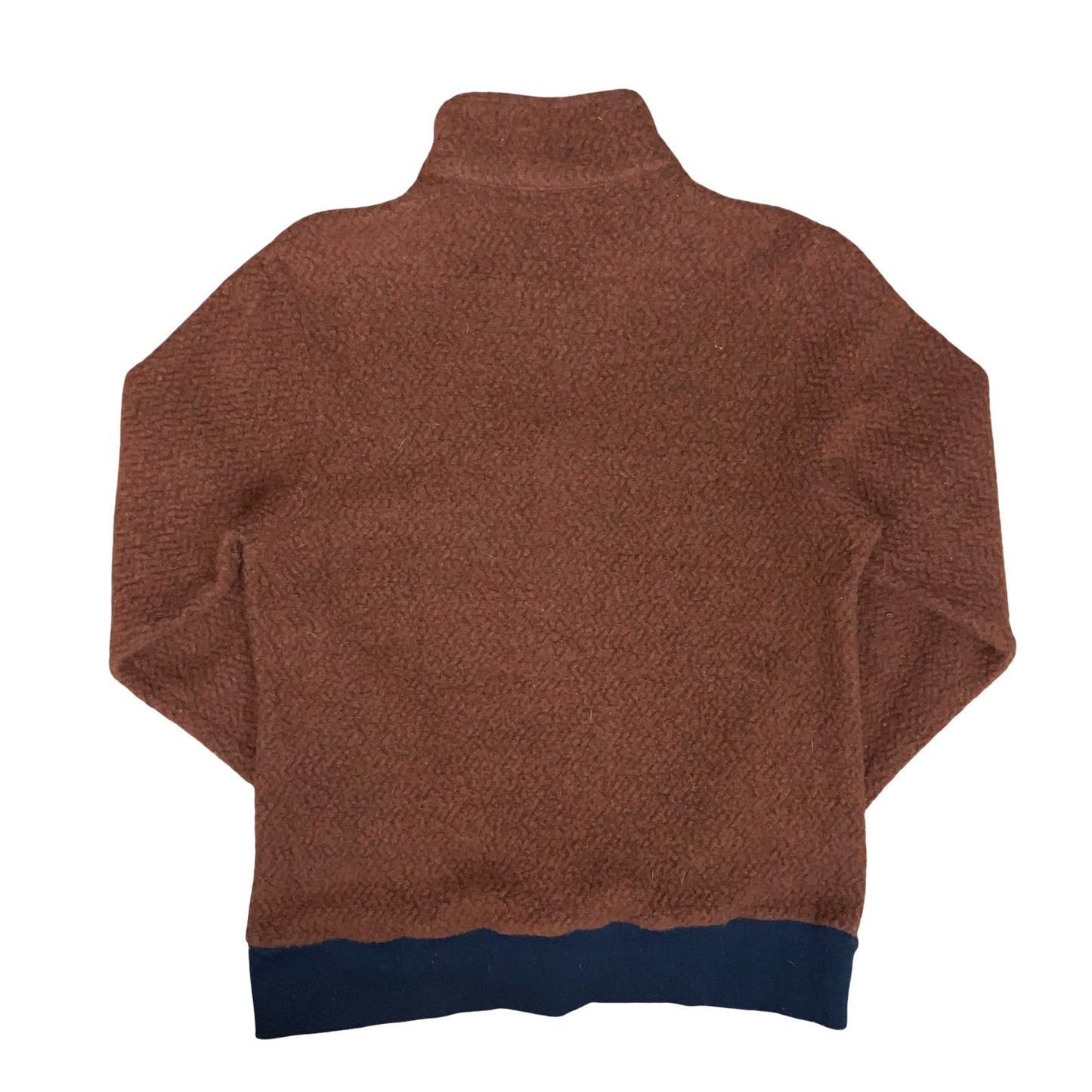 VTG 90s 'PATAGONIA' BROWN TEXTURED TEDDY PULL-OVER WOOL BLEND FLEECE XS
