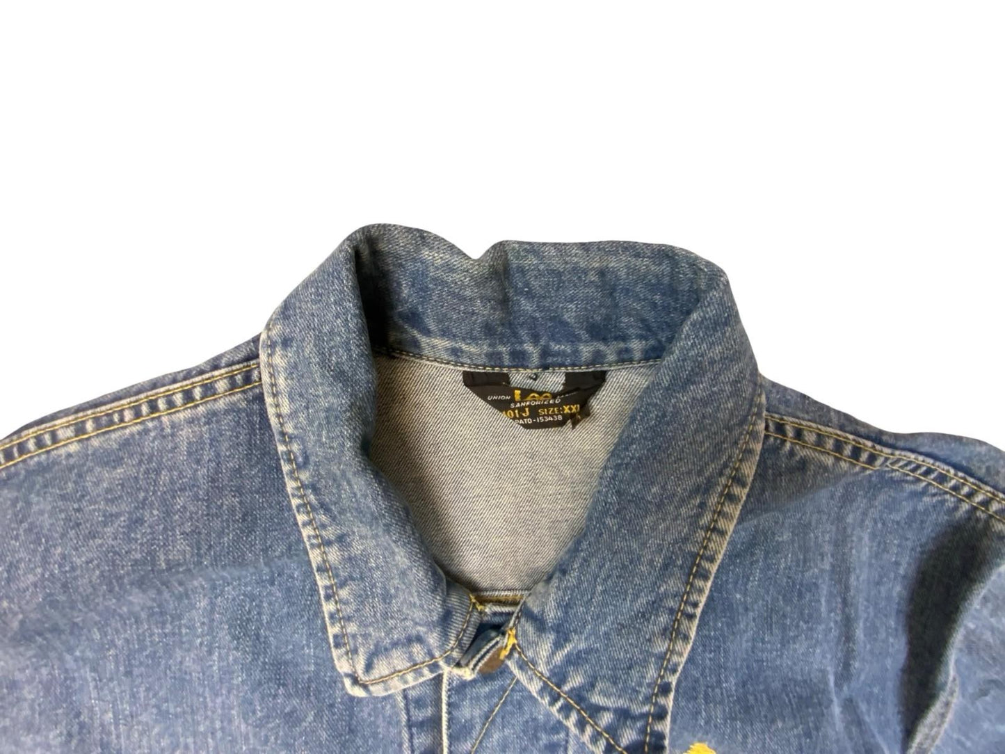 RARE VTG 1994 MIDTFYNS FESTIVAL DENMARK LEE RIDERS K503 DENIM CREW JACKET XL
