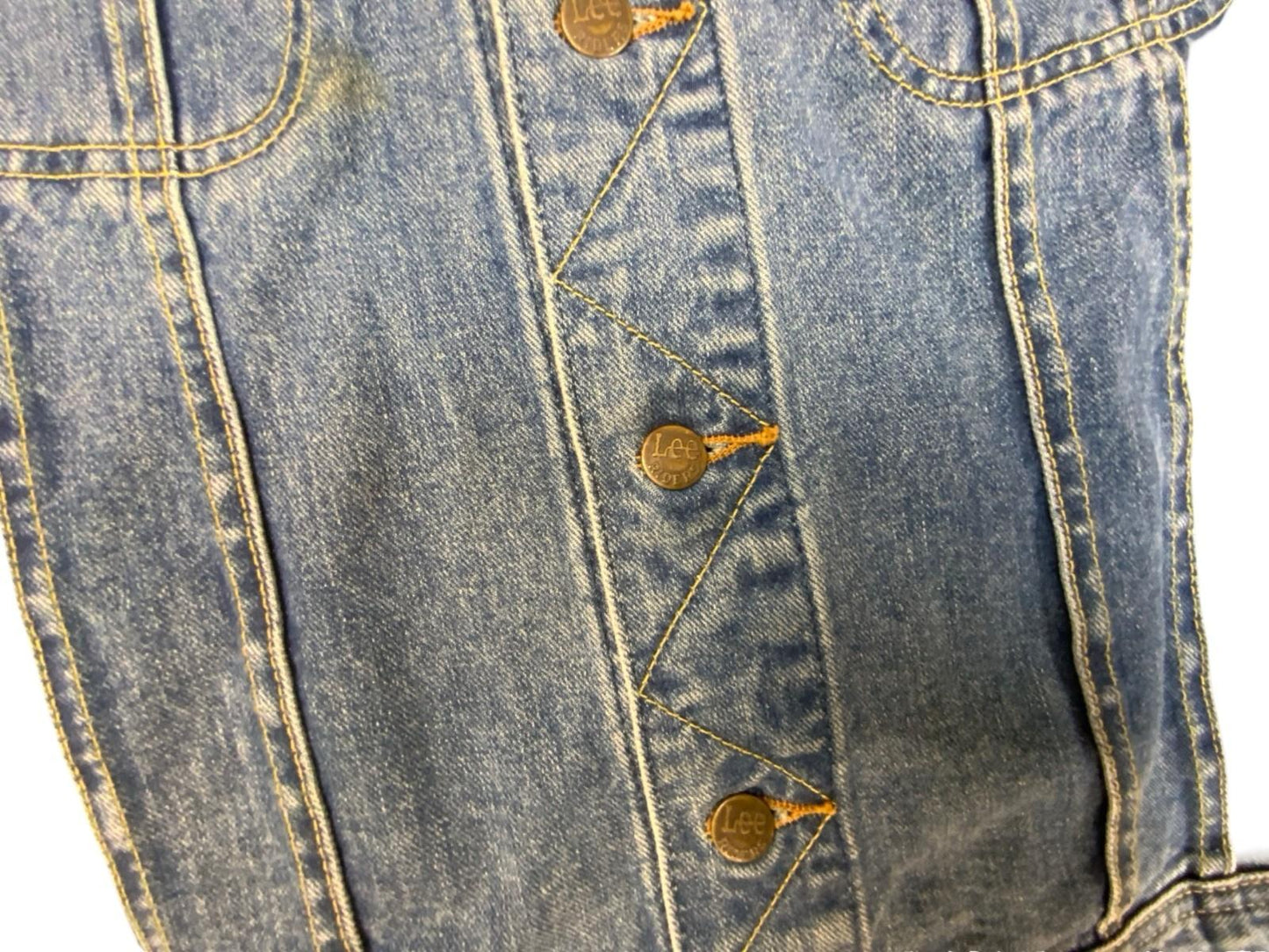RARE VTG 1994 MIDTFYNS FESTIVAL DENMARK LEE RIDERS K503 DENIM CREW JACKET XL
