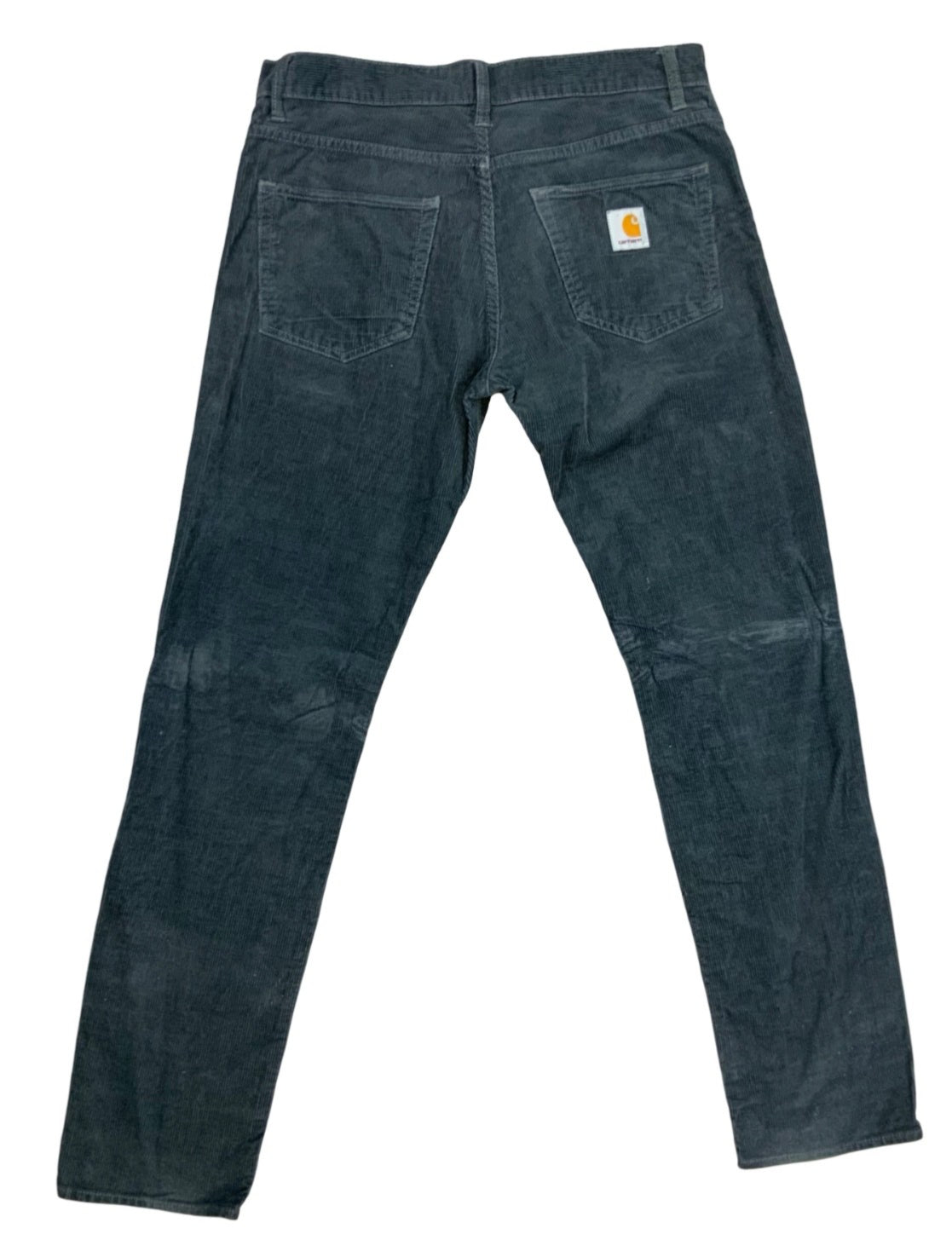 CARHARTT WIP KLONDIKE PANT GREY CORDUROY JEANS TROUSERS 33W 34L
