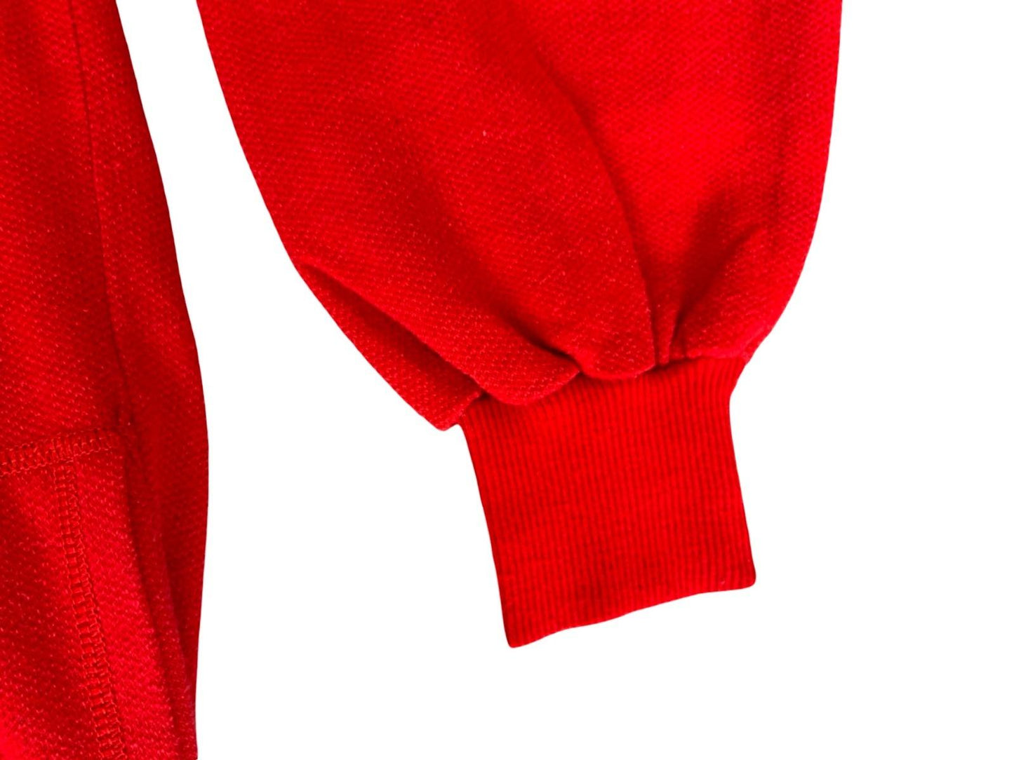 VTG 1970s ITALIAN SNOOPY PEANUTS REVERSE WEAVE POCKET SWEATSHIRT RED LARGE