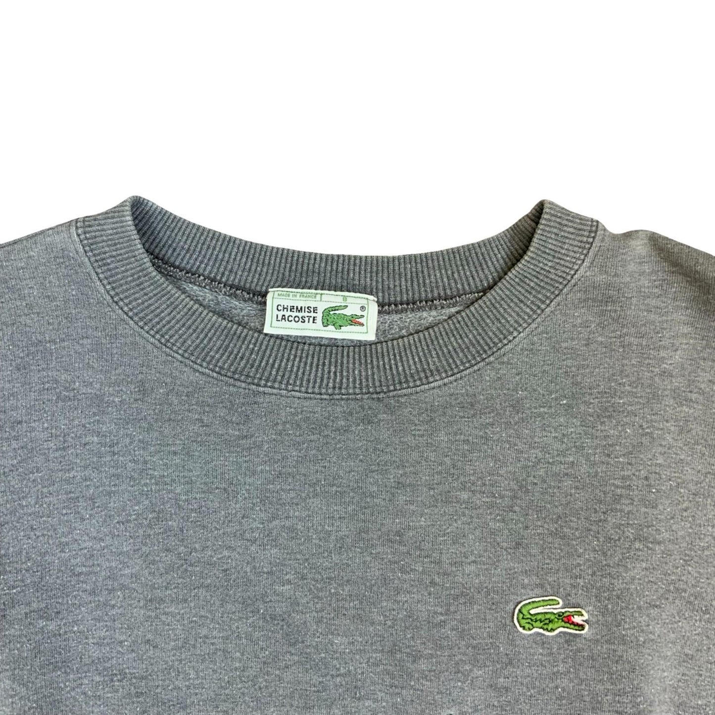 Vintage 90s Lacoste Chemise Embroidered Crest Sweater Jumper Crewneck Large