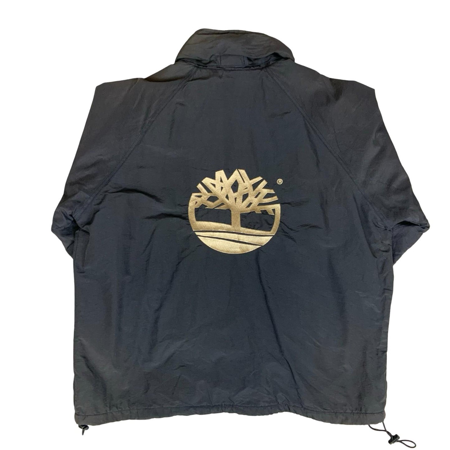 90s 'TIMBERLAND' WEATHER-GEAR BLUE FLEECE LINED WINDBREAKER OUTDOOR COAT 3XL