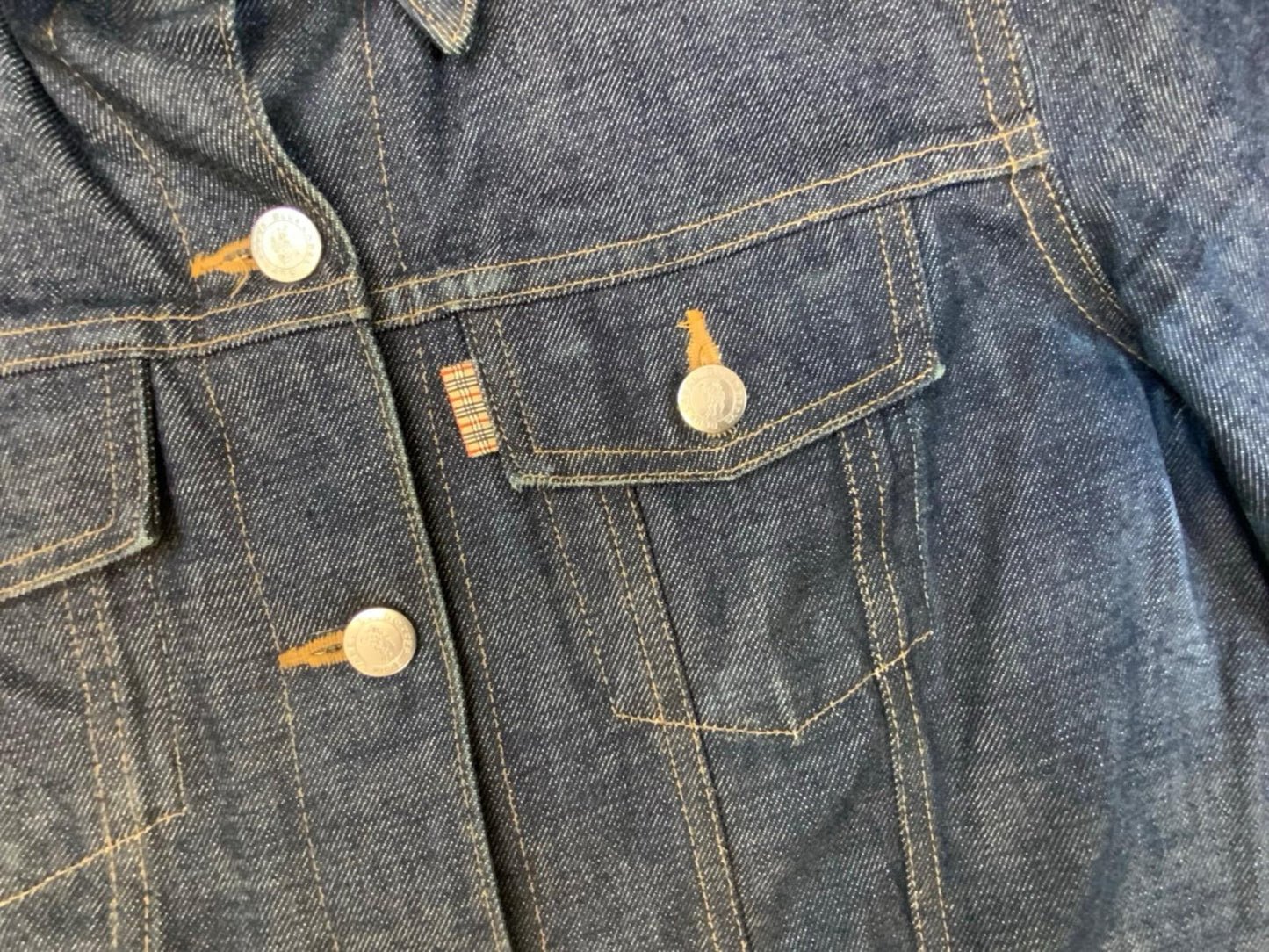 BURBERRYS BLUE LABEL TYPE 3 TRUCKER DENIM JACKET INDIGO BLUE XS