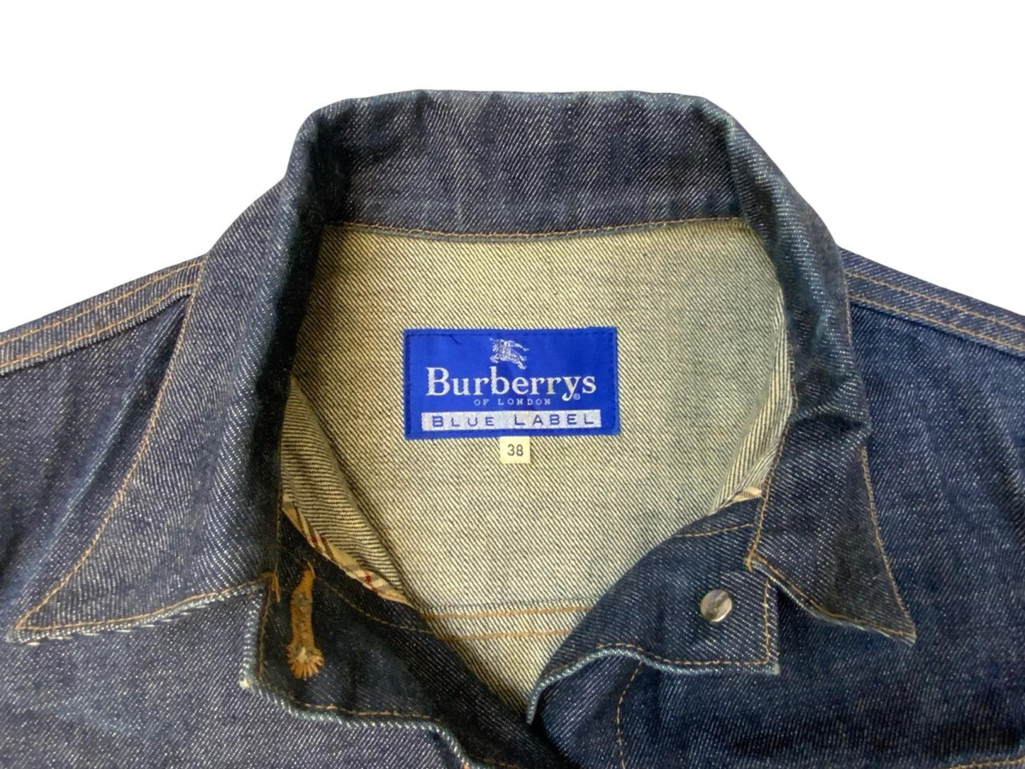 BURBERRYS BLUE LABEL TYPE 3 TRUCKER DENIM JACKET INDIGO BLUE XS