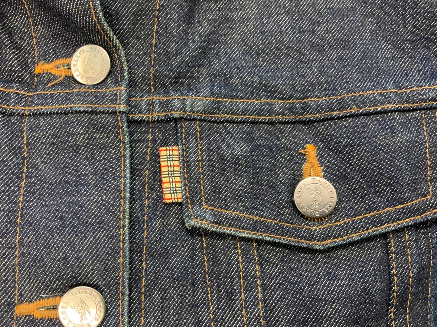BURBERRYS BLUE LABEL TYPE 3 TRUCKER DENIM JACKET INDIGO BLUE XS
