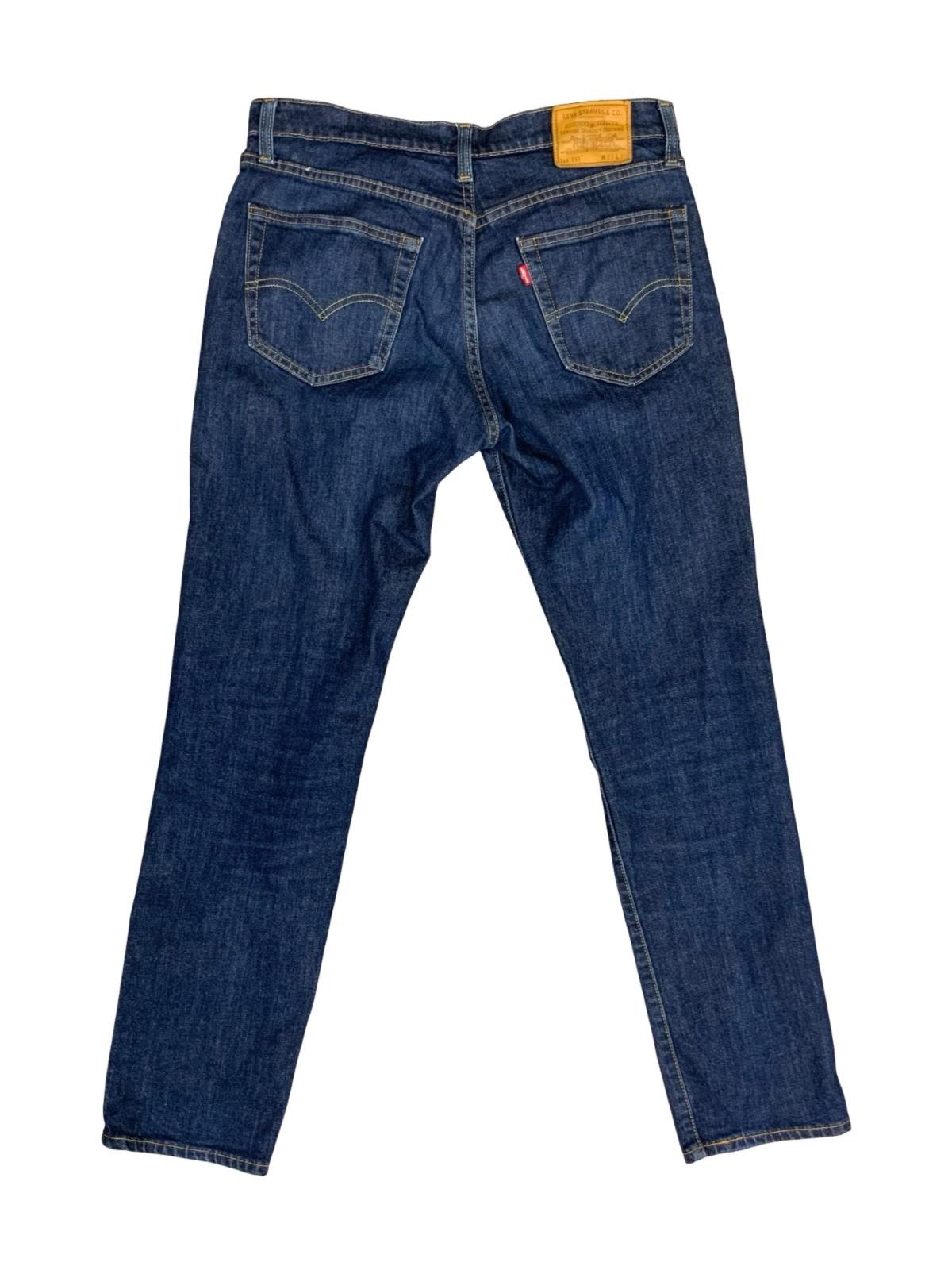 LEVIS BIG E RED TAB 511 PERFORMANCE PREMIUM DENIM JEANS DARK INDIGO 33W 32L