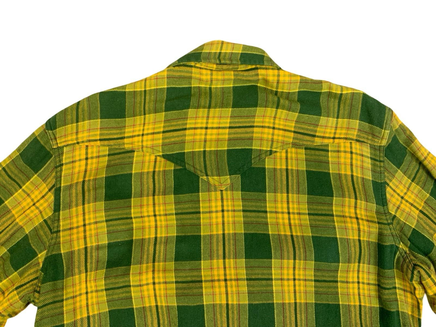 VTG LEE OUTERWEAR GREEN PLAID LINED LUMBERJACK JACKET SHIRT ROCKABILLY XXL