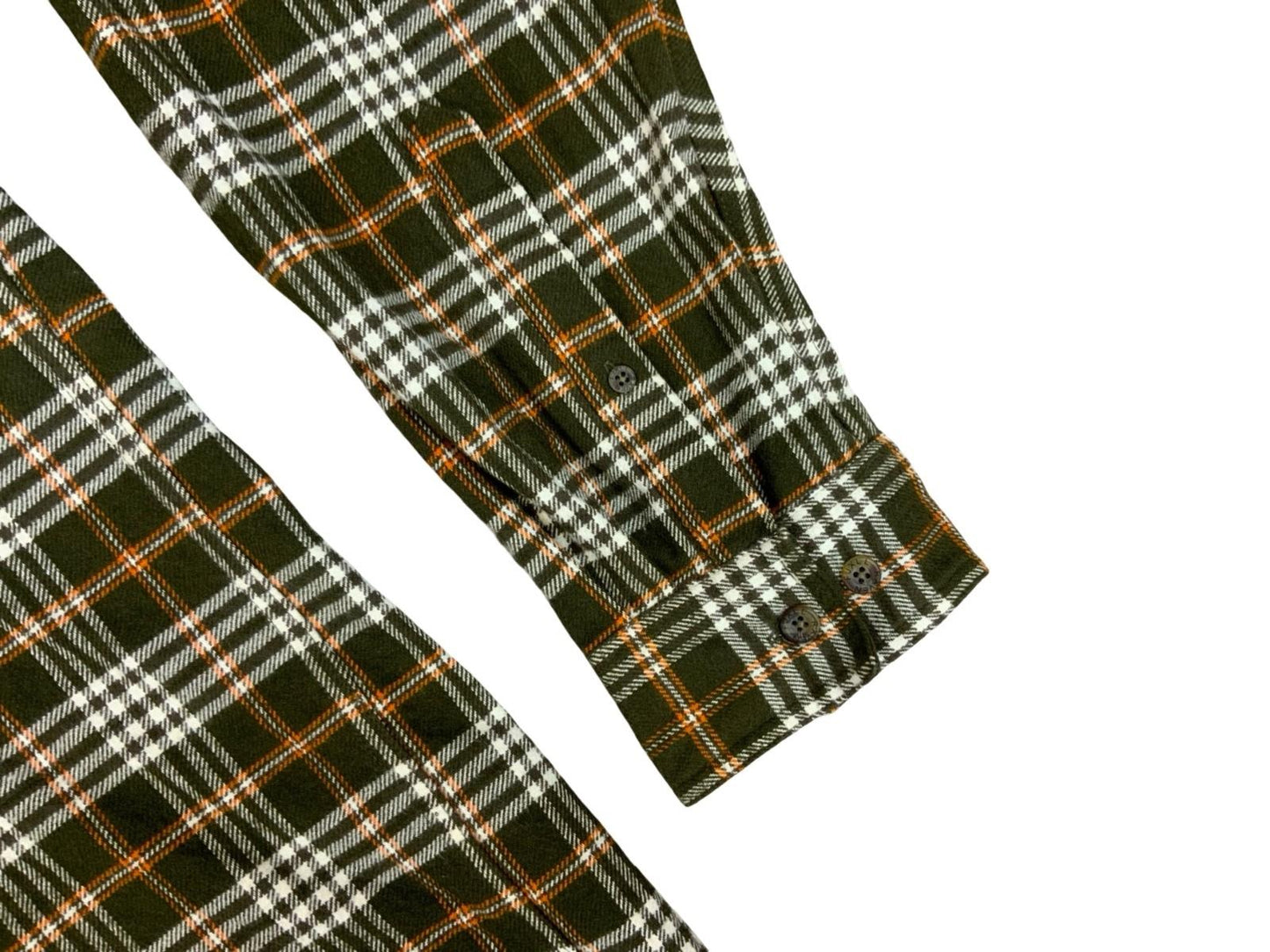 Fjall Raven 88069 Heavy Flannel Duck Shirt Overshirt Green Plaid XXL