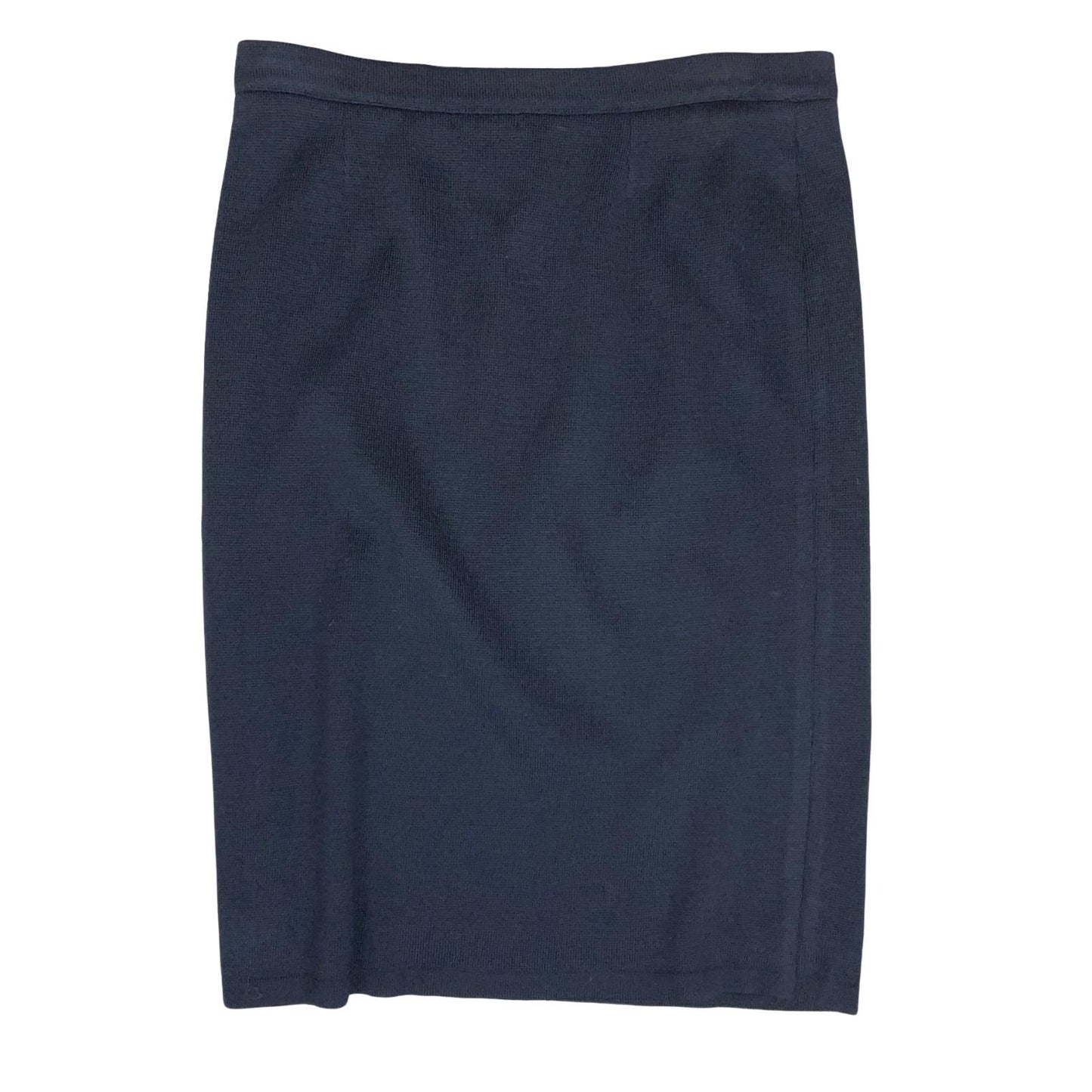 Vtg 90s 'Burberry's' Navy Blue Spanish Elegant Pencil Skirt Large UK 16