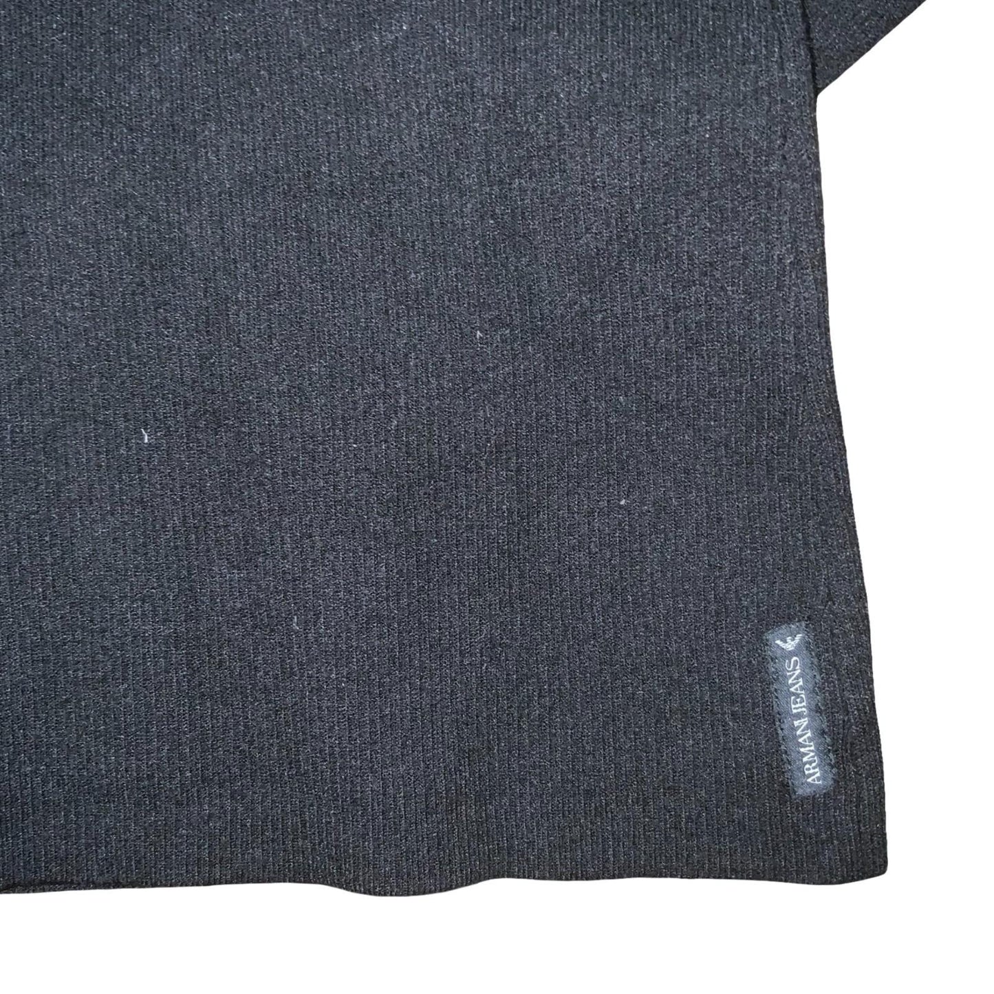 VTG 'Armani Jeans' Black White Monotone Snap Button Casual Cardigan UK 8/10