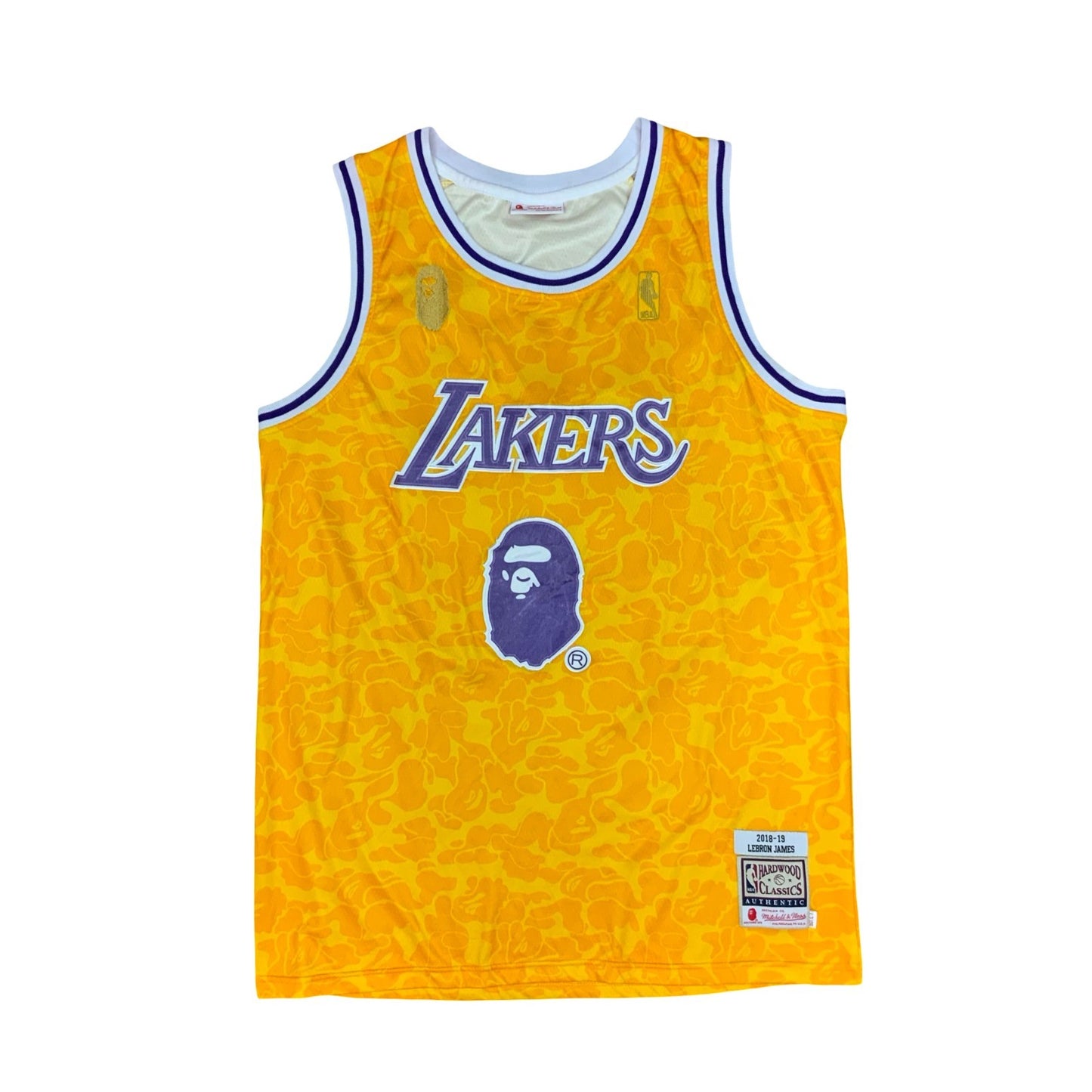 Mitchell & Ness A Bathing Ape LA Lakers Lebron James USA Basketball Jersey XL