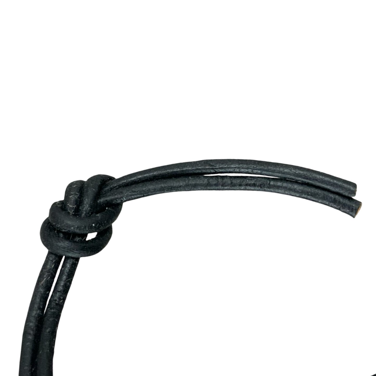 Vintage Deadstock 90s Y2K Large Metal Peace Symbol Thong Necklace