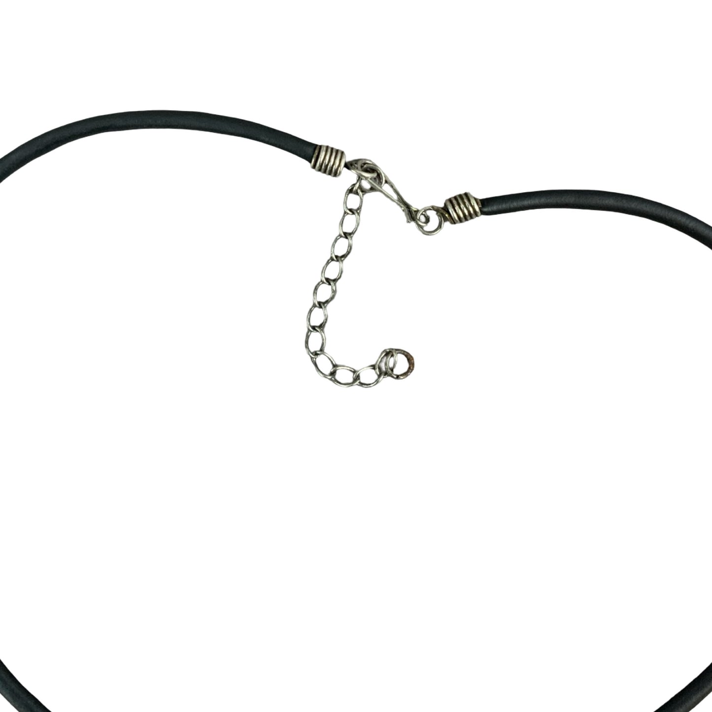 Vintage Deadstock 90s Y2K Orange Letter 'V' Initial Thong Necklace