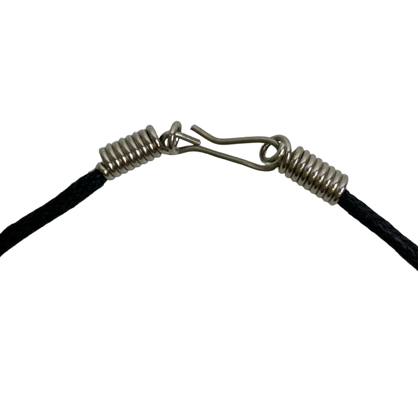 Vintage Deadstock Y2K Metal Silver Millennium Spell Out Thong Necklace