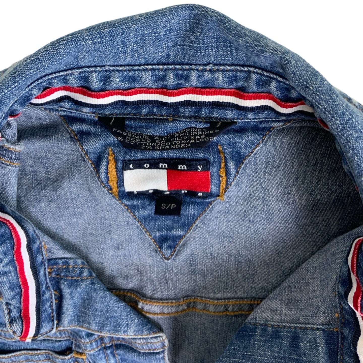 Vintage 90s Y2K Tommy Hilfiger Jeans Denim Mini Summer Dress XS 6