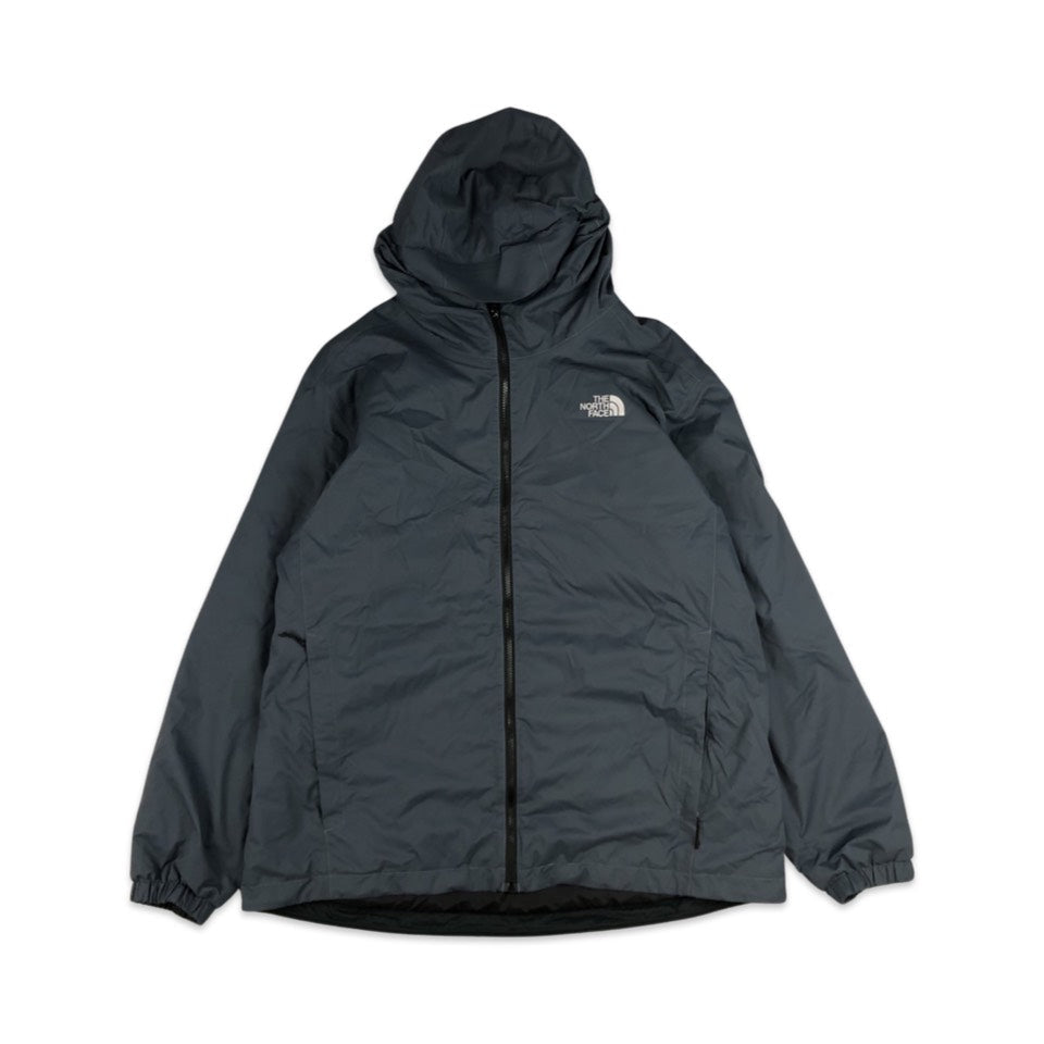 Vintage Y2K Preloved The North Face Grey Hooded Jacket 3XL