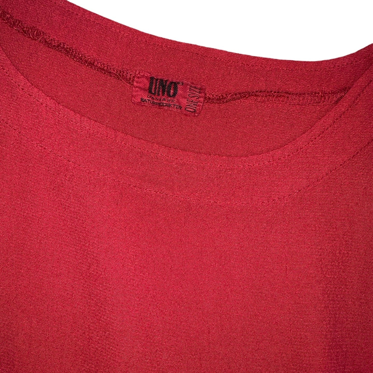 Vintage ‘UNO’ 90s Red Sleeveless Maxi Summer Dress 14 16 18