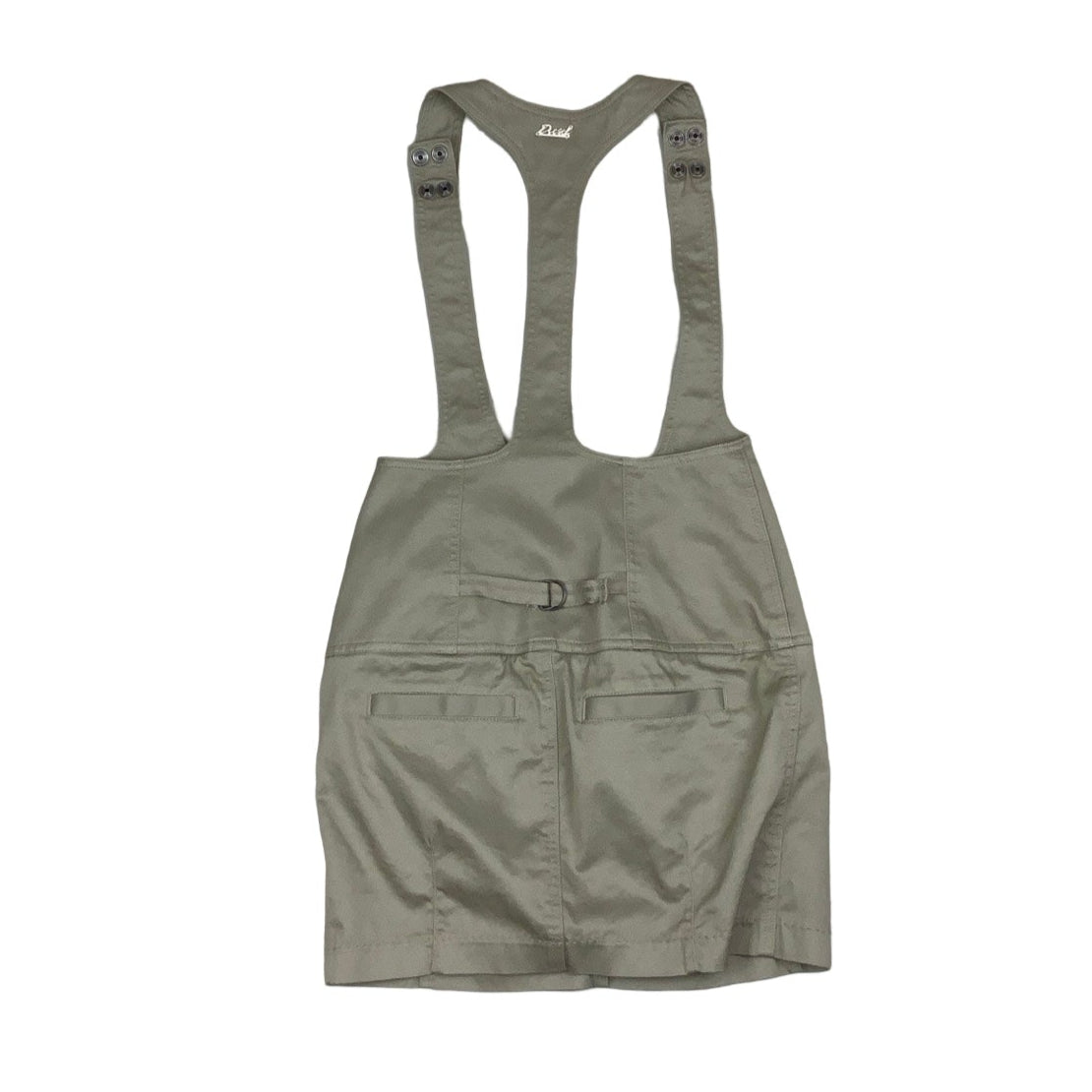Vintage ‘Diesel’ Beige Denim Dungaree Pinafore Mini Dress 8 10