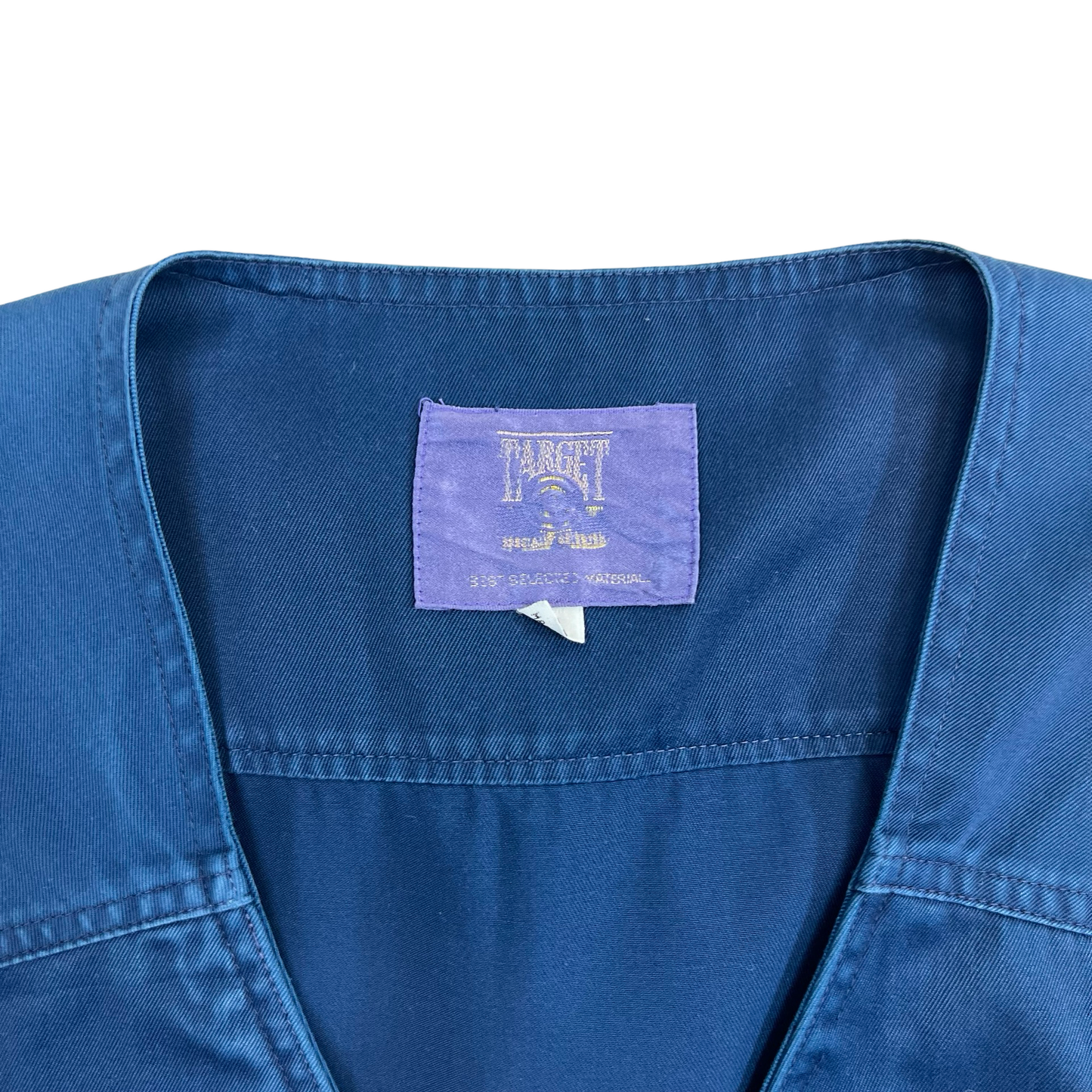 Vintage Blue Utility Vest M