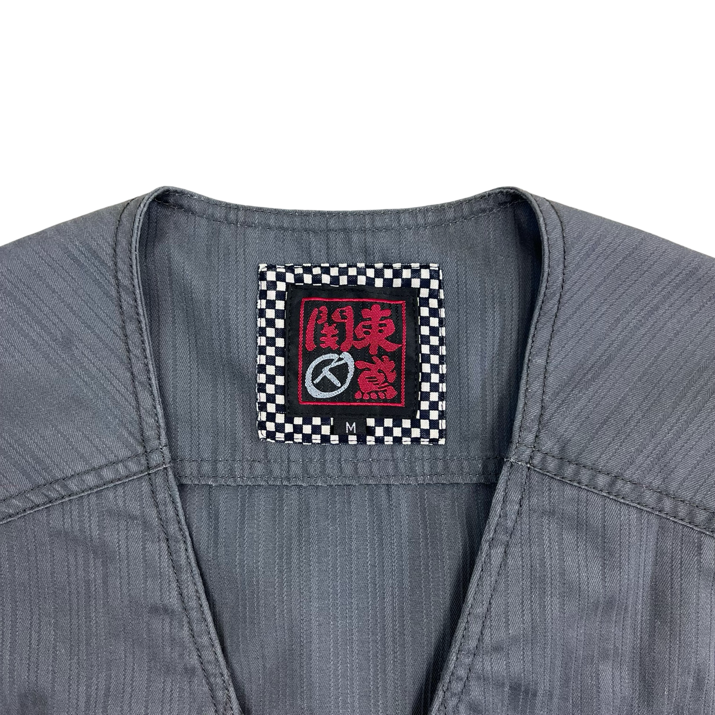 Vintage Grey Utility Vest S