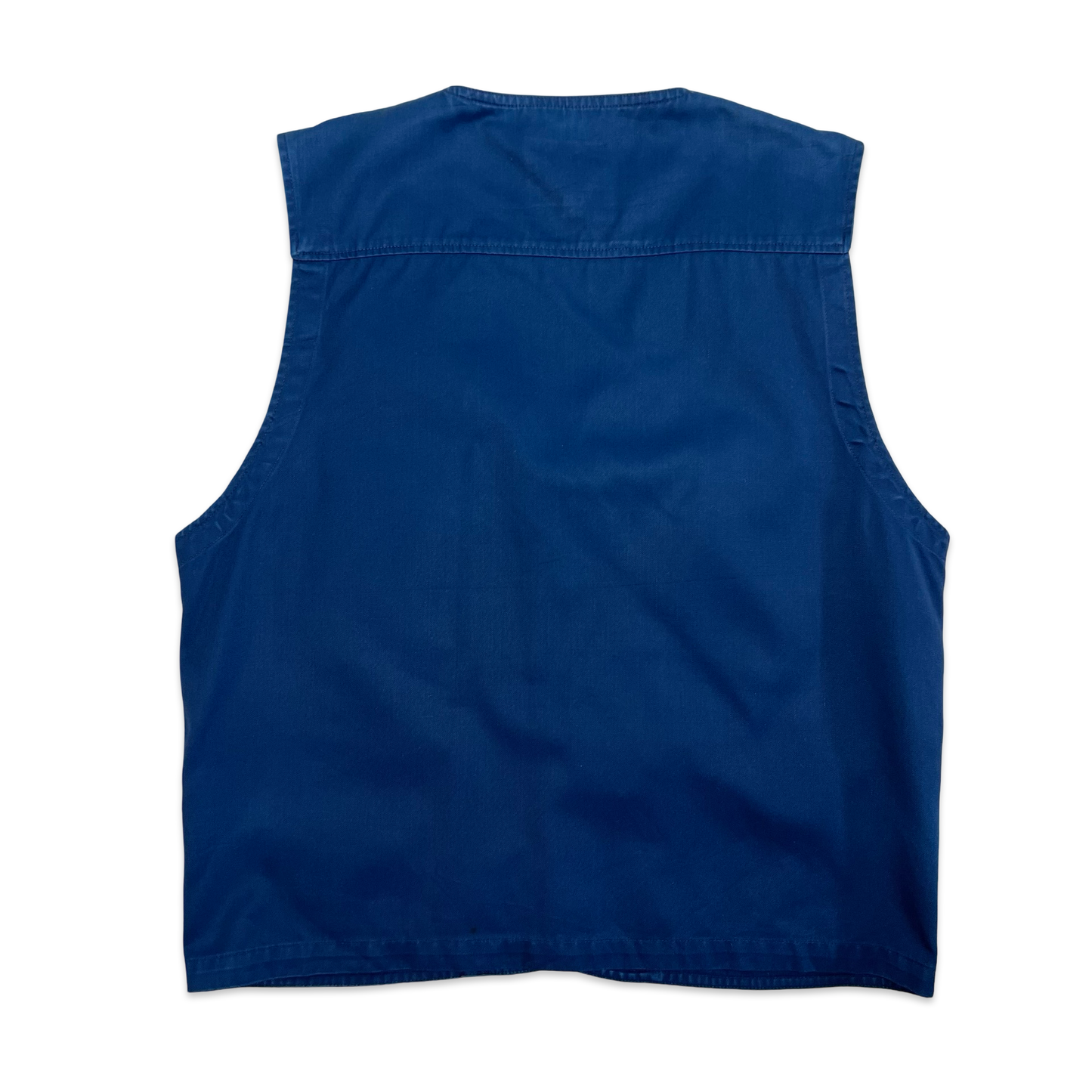 Vintage Blue Utility Vest M
