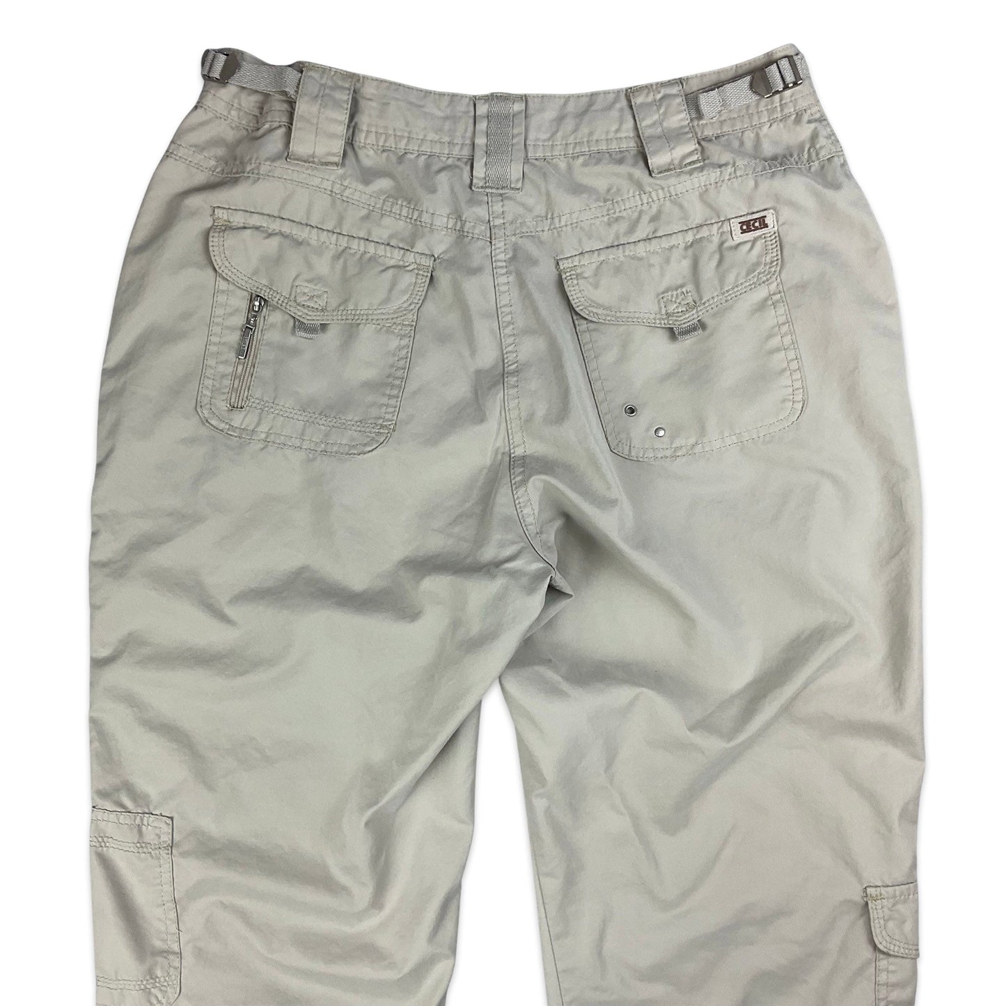 Y2K Beige Petite Leg Cargo Trousers 14