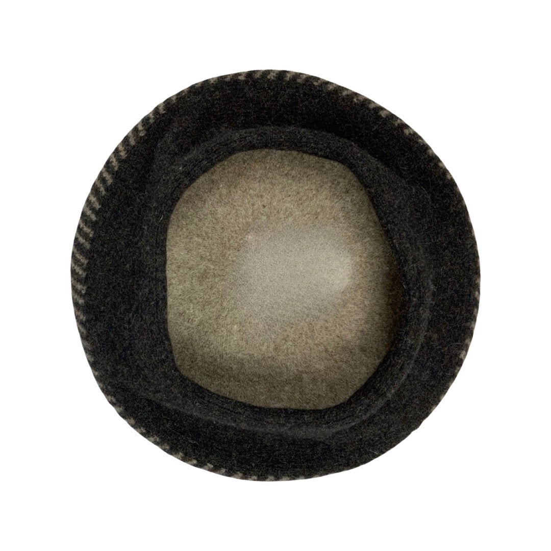 Vintage Two-Tone Brown Beret