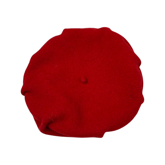 Vintage Red Folded Beret