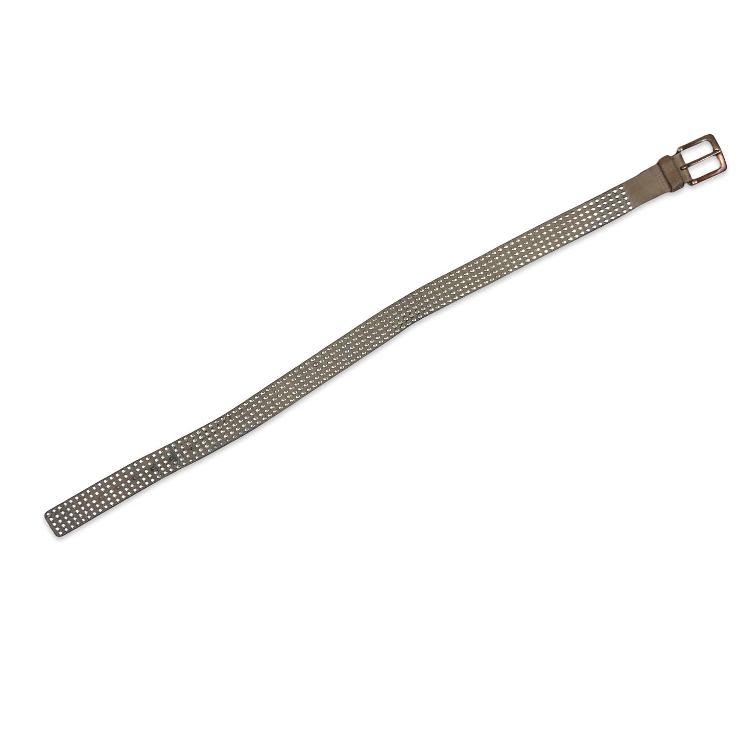 90s Taupe & Silver Studded Belt