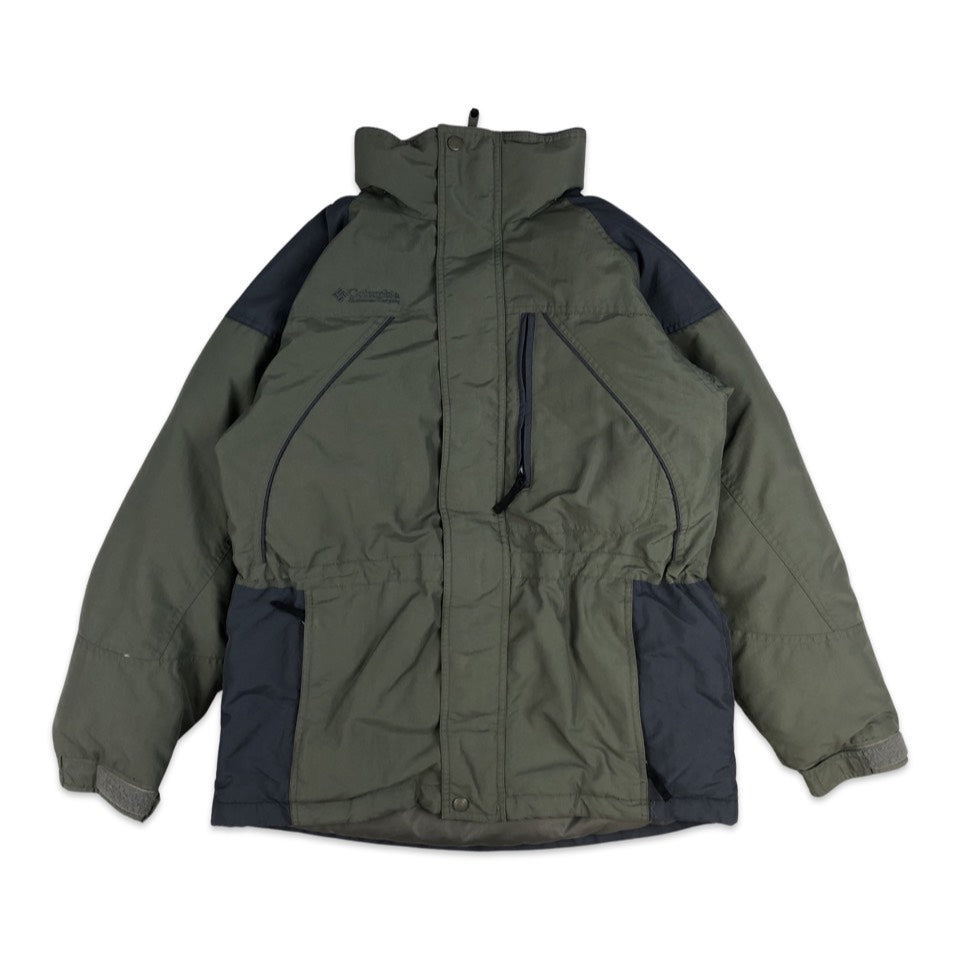 Vintage 90s Columbia Green and Grey Insulated Ski Jacket M