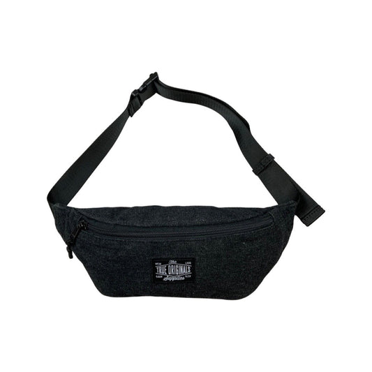 Vintage Black Denim Bum Bag