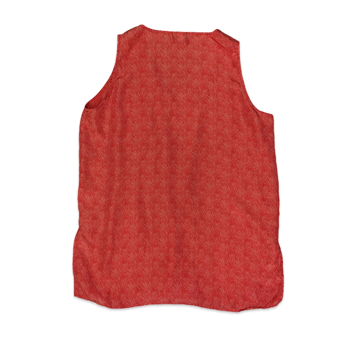 Vintage Red & White Polka Dot Silk Blouse 16 18