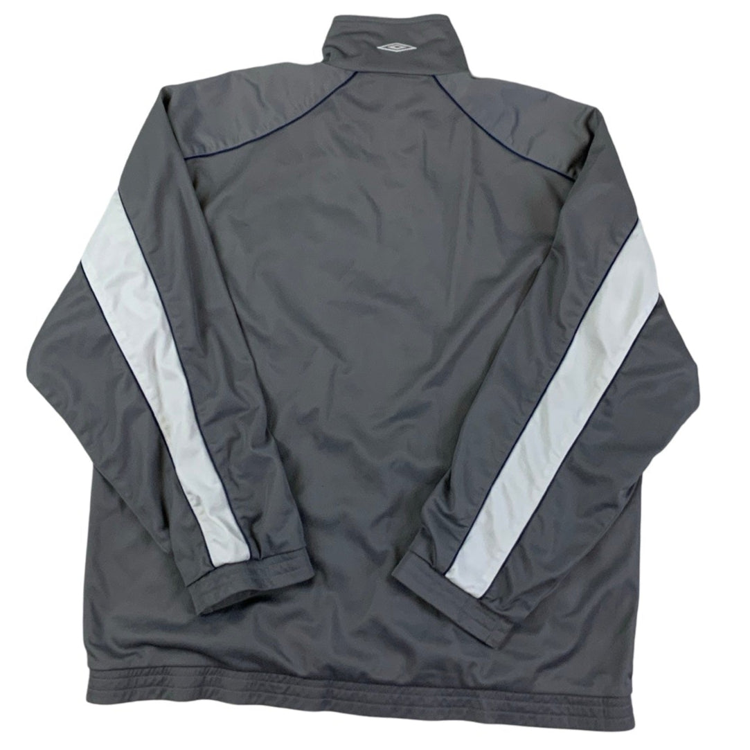 Vintage Umbro Track Jacket Grey & White XL XXL