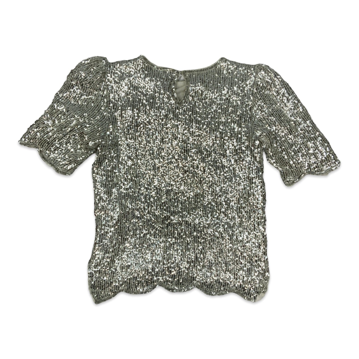 80s Silver Embellished Top 10