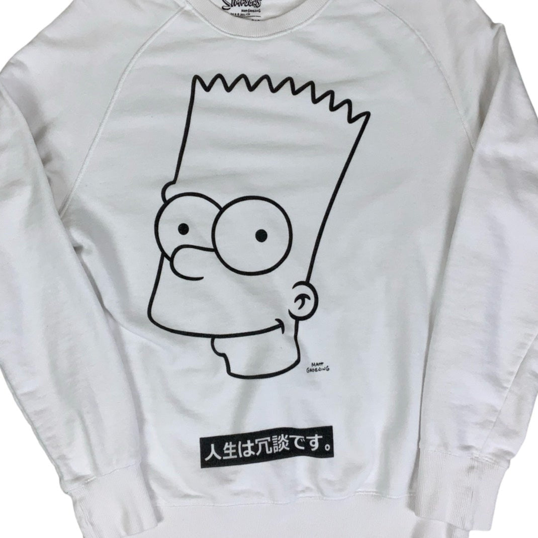 Vintage 90s 'The Simpsons' Bart Simpson Cartoon Graphic Sweatshirt S M