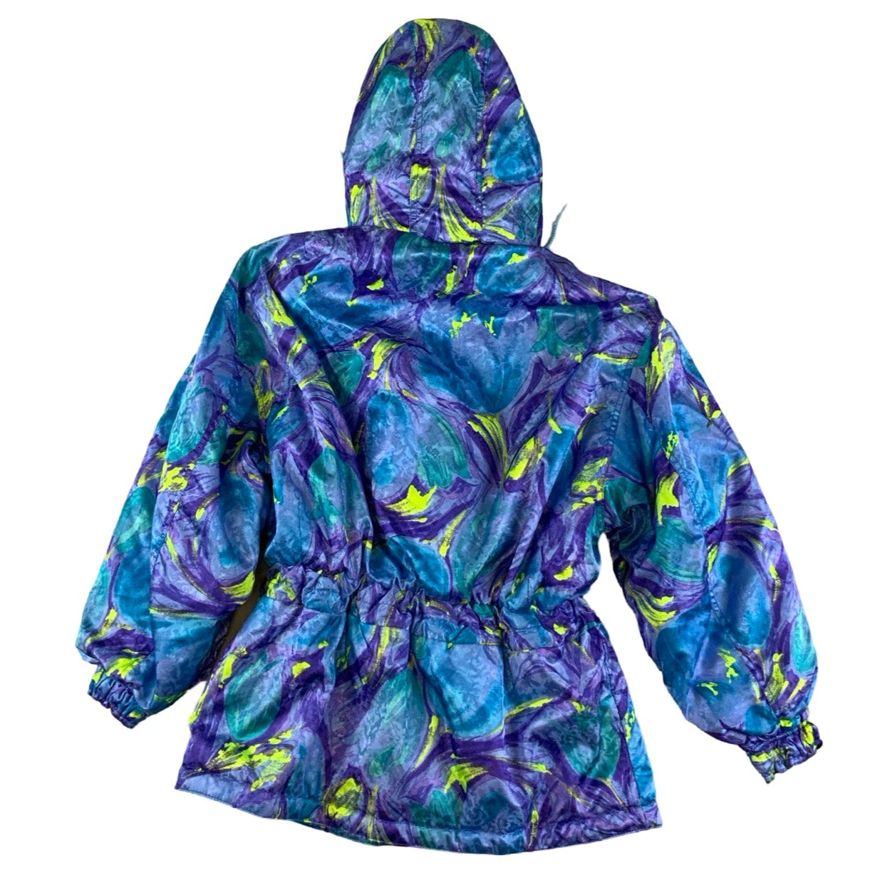 Retro Vintage Blue Crazy Pattern Ellesse Ski Jacket S M