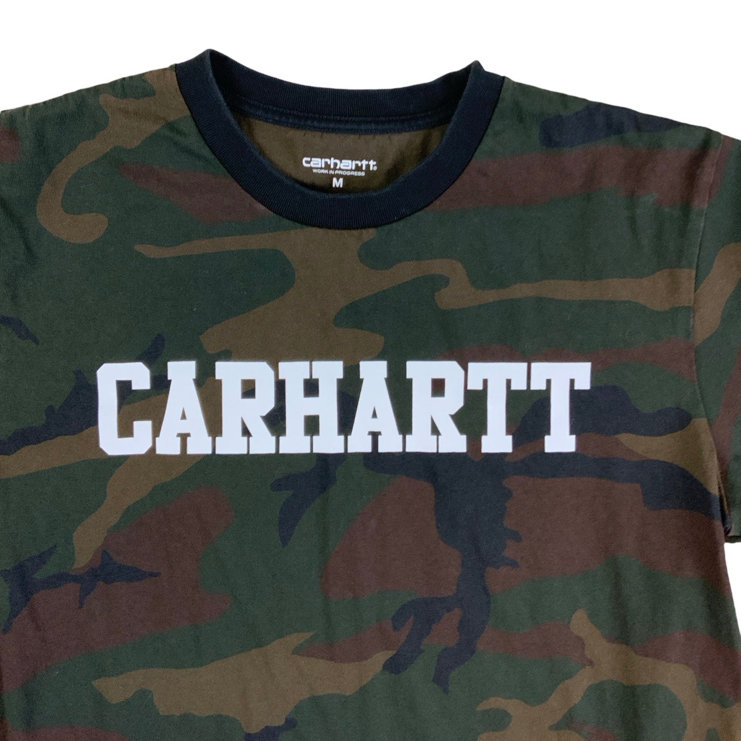 Carhartt Spell Out Camo T-Shirt S M