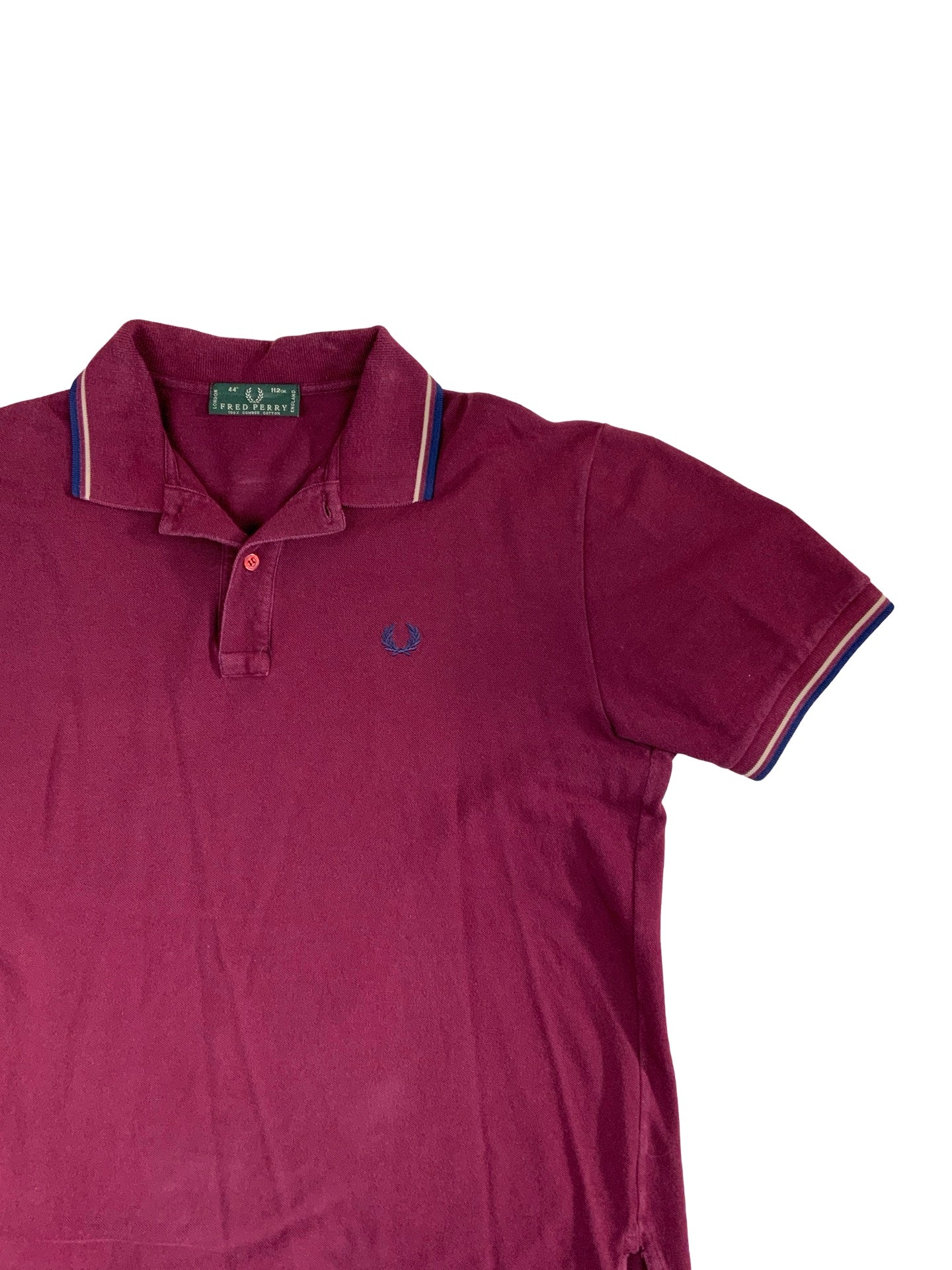 Vintage Burgundy Fred Perry Preppy Polo Shirt M L